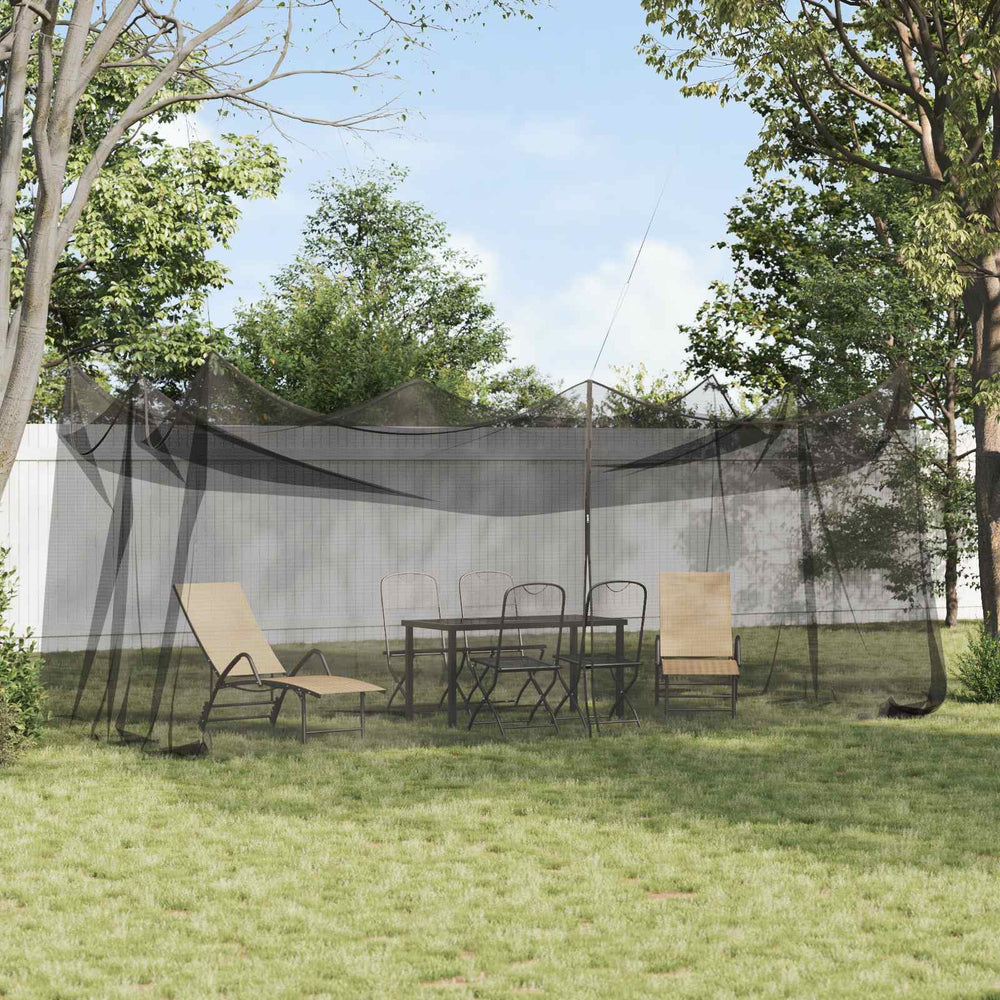 Sodo uodų tinklas 156 akys Juoda 3 x 6 x 2,5 m Poliesteris