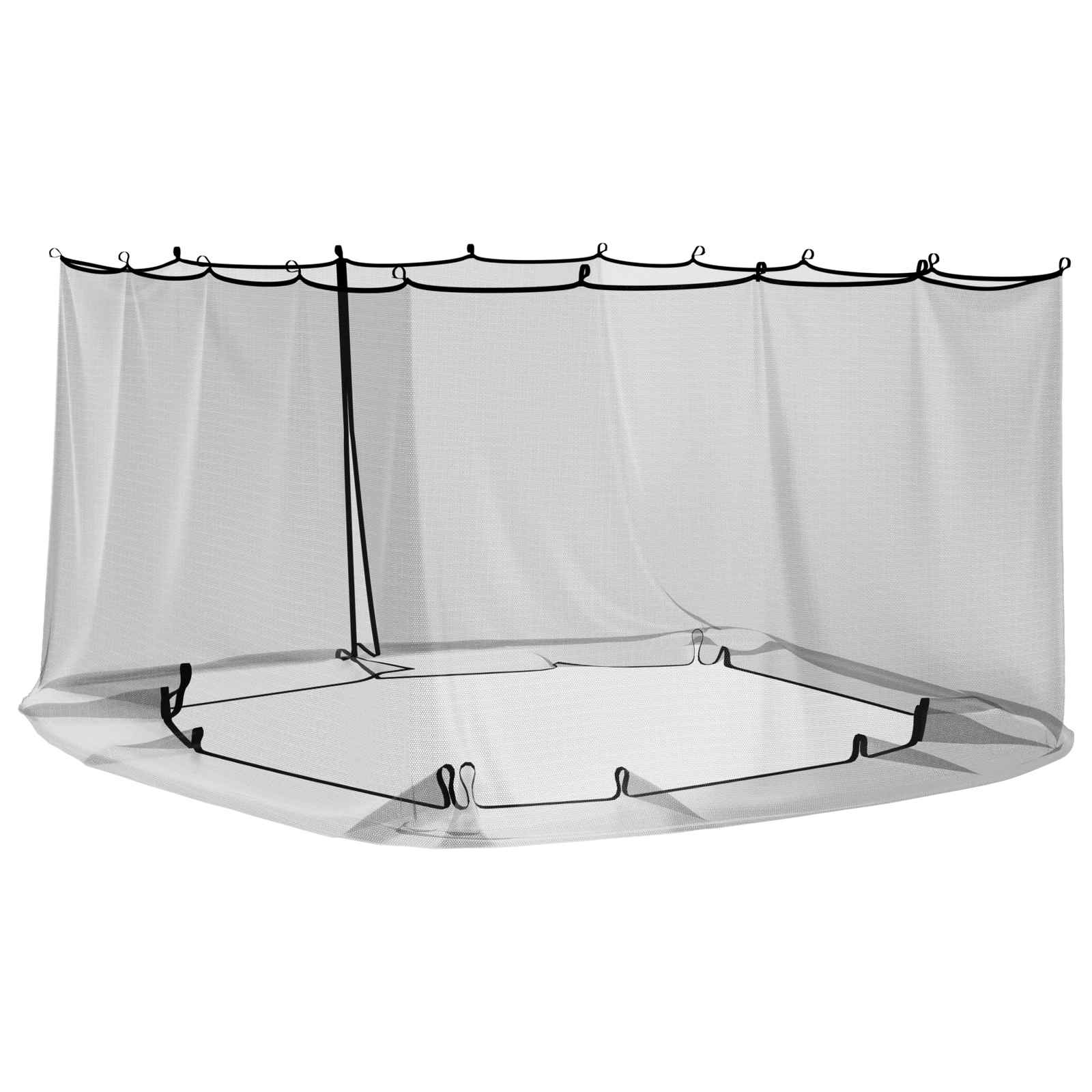 Uodų tinklelį pavėsinei 220 tinklas Juoda 4 x 3 x 2 cm