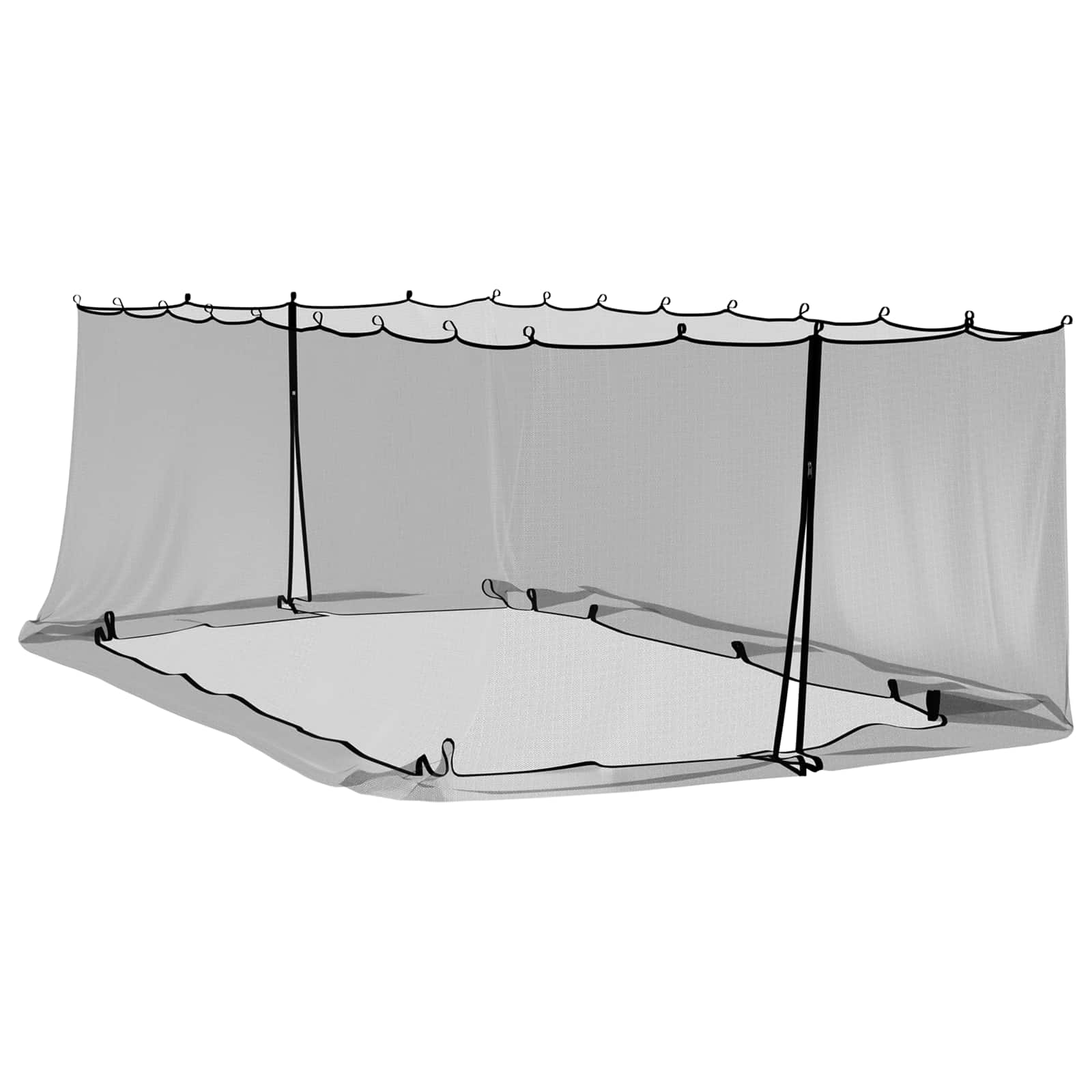 Uodų tinklelį pavėsinei 220 tinklas Juoda 6 x 3 x 2 m