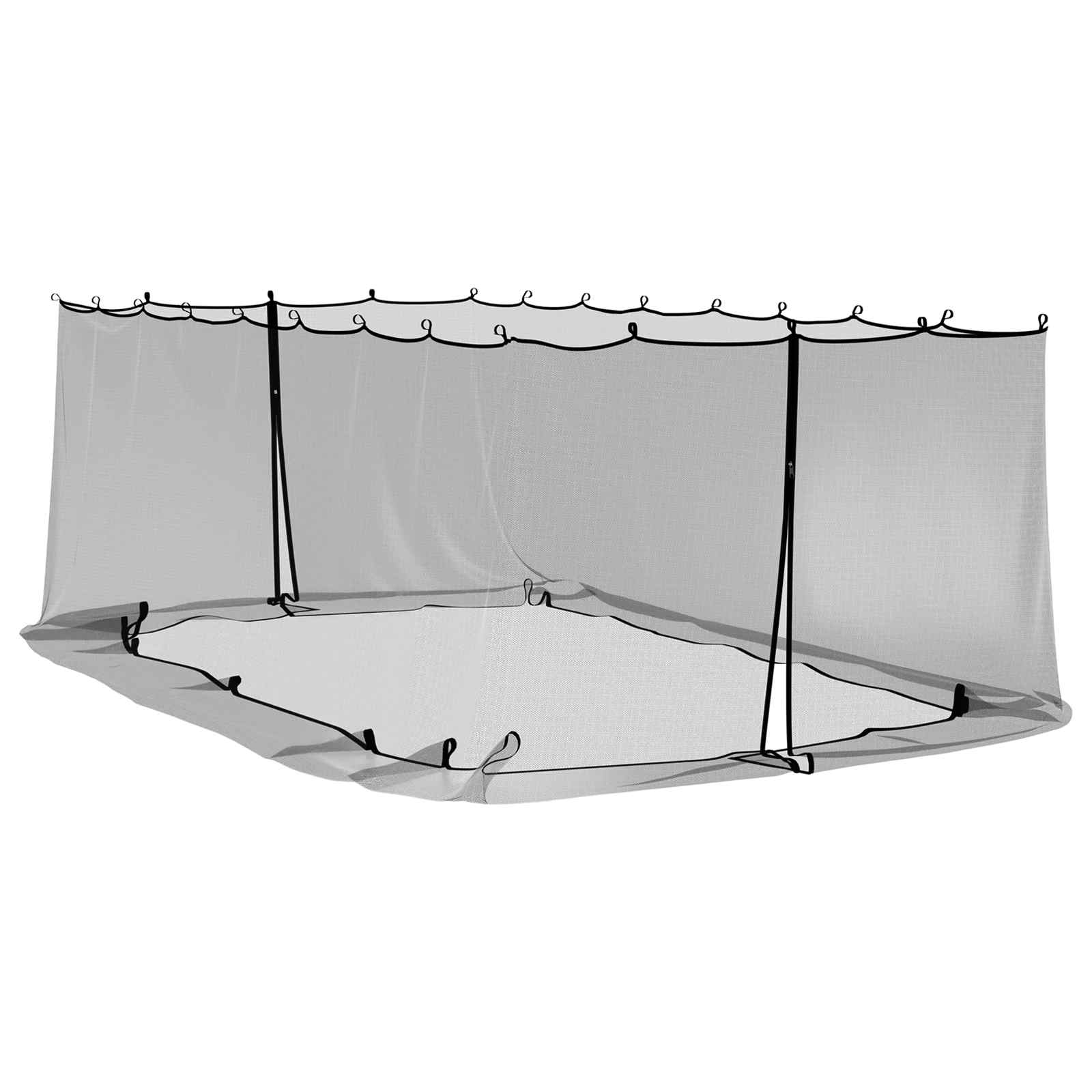Uodų tinklelį pavėsinei 220 tinklas Juoda 6 x 3 x 2 m