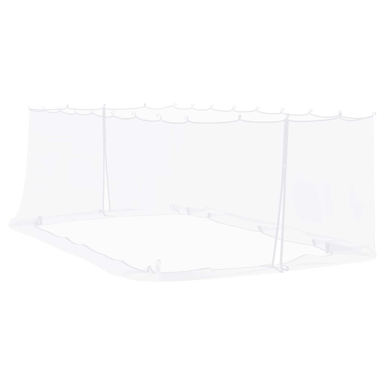 Uodų tinklelį pavėsinei 220 tinklas Balta 6 x 3 x 2 m