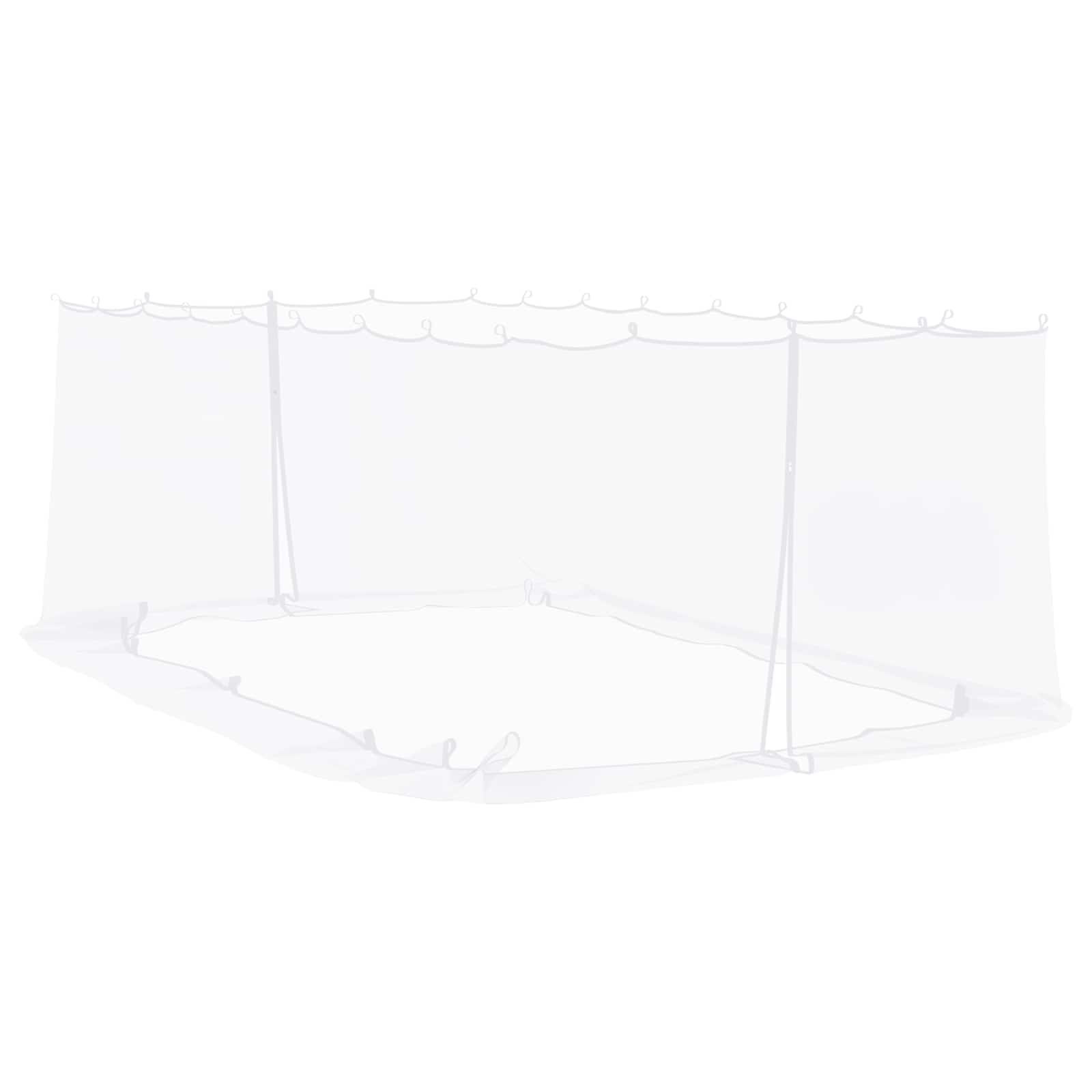 Uodų tinklelį pavėsinei 220 tinklas Balta 6 x 3 x 2 m