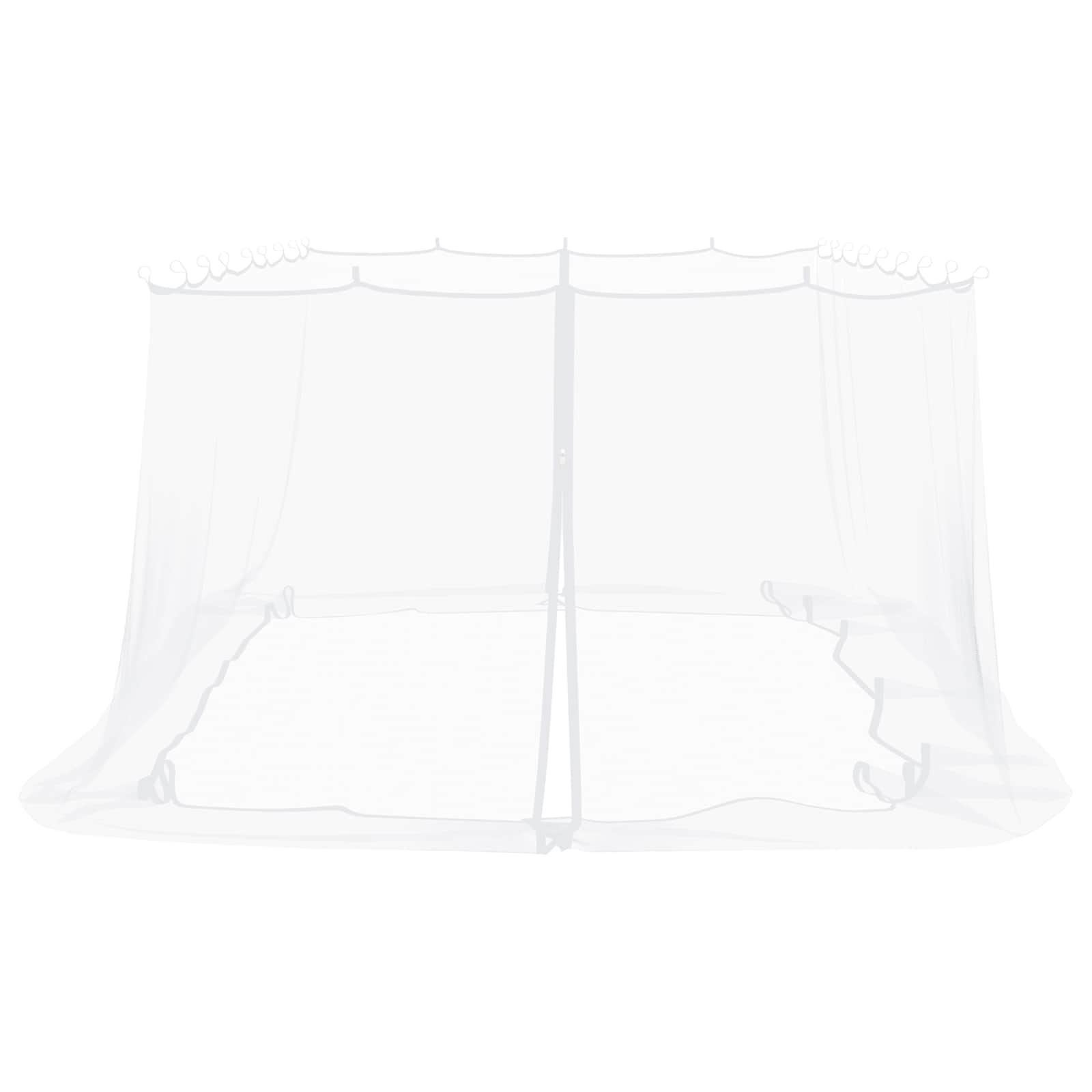Uodų tinklelį pavėsinei 220 tinklas Balta 6 x 3 x 2 m