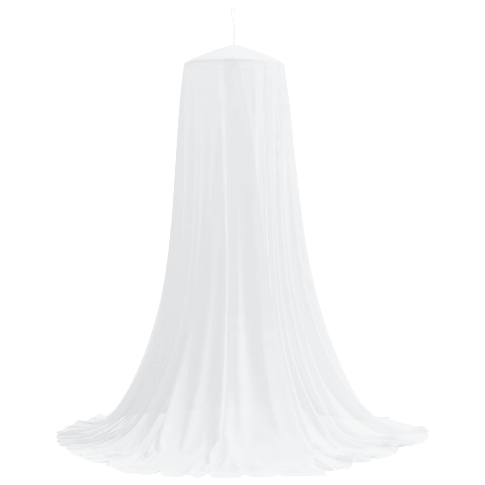 Uodų tinklas lovai 3 pcs 156 akies Balta Ø56 x 220 cm