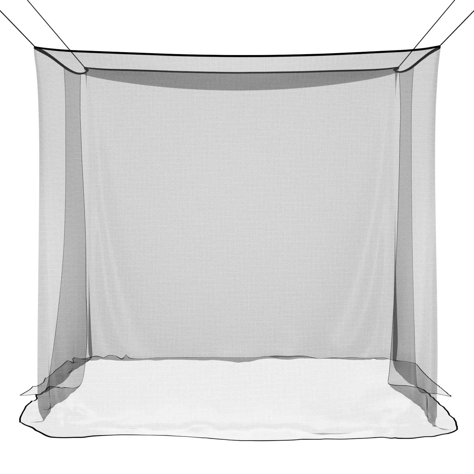 Moskito tinklas lovai 156 akies 3 pcs Juoda Poliesteris