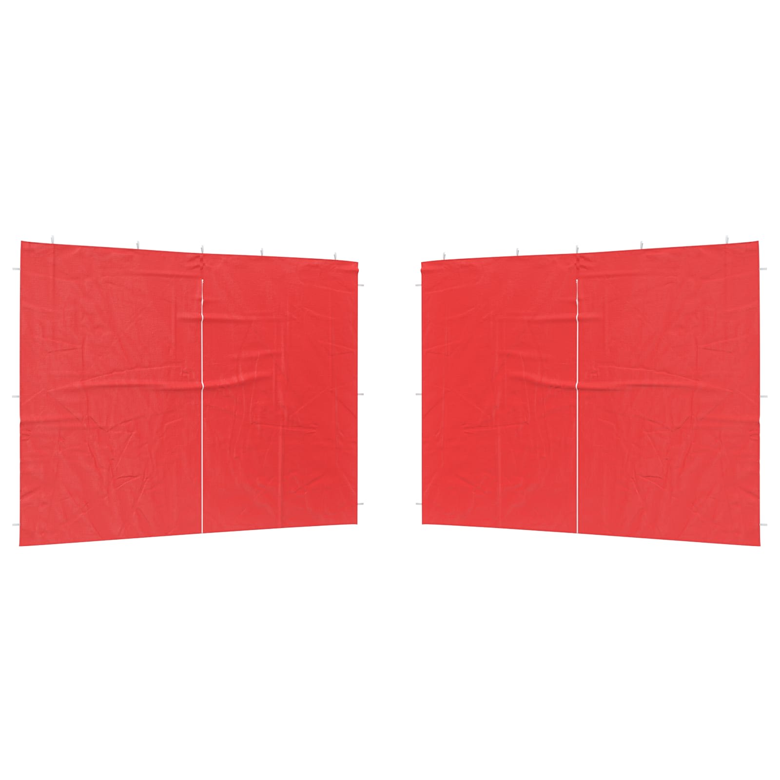 Šventinės palapinės šoninė siena 2 pcs Raudona 300 x 195 cm