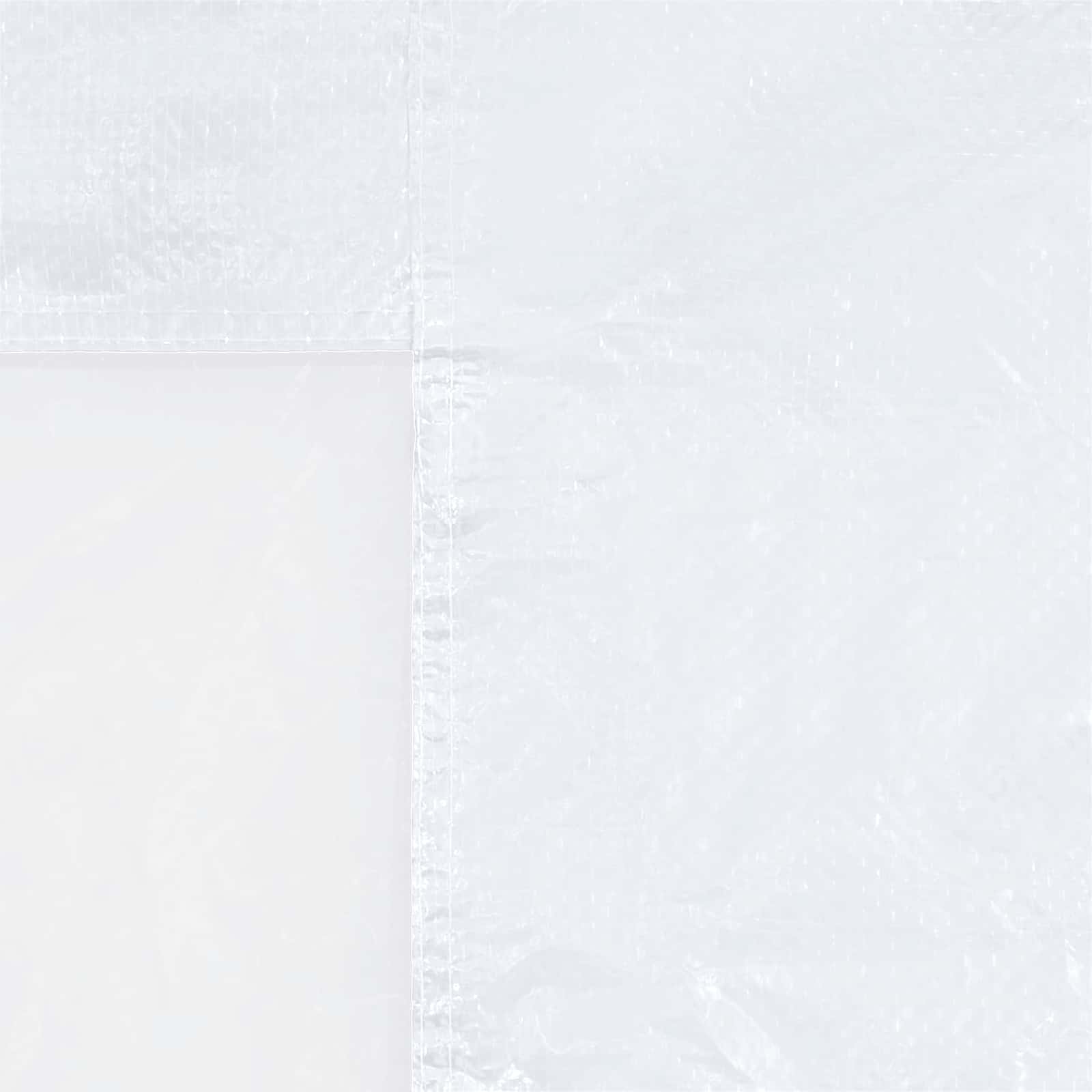 Šventinės palapinės šoninė siena 2 pcs 400 x 195 cm Balta