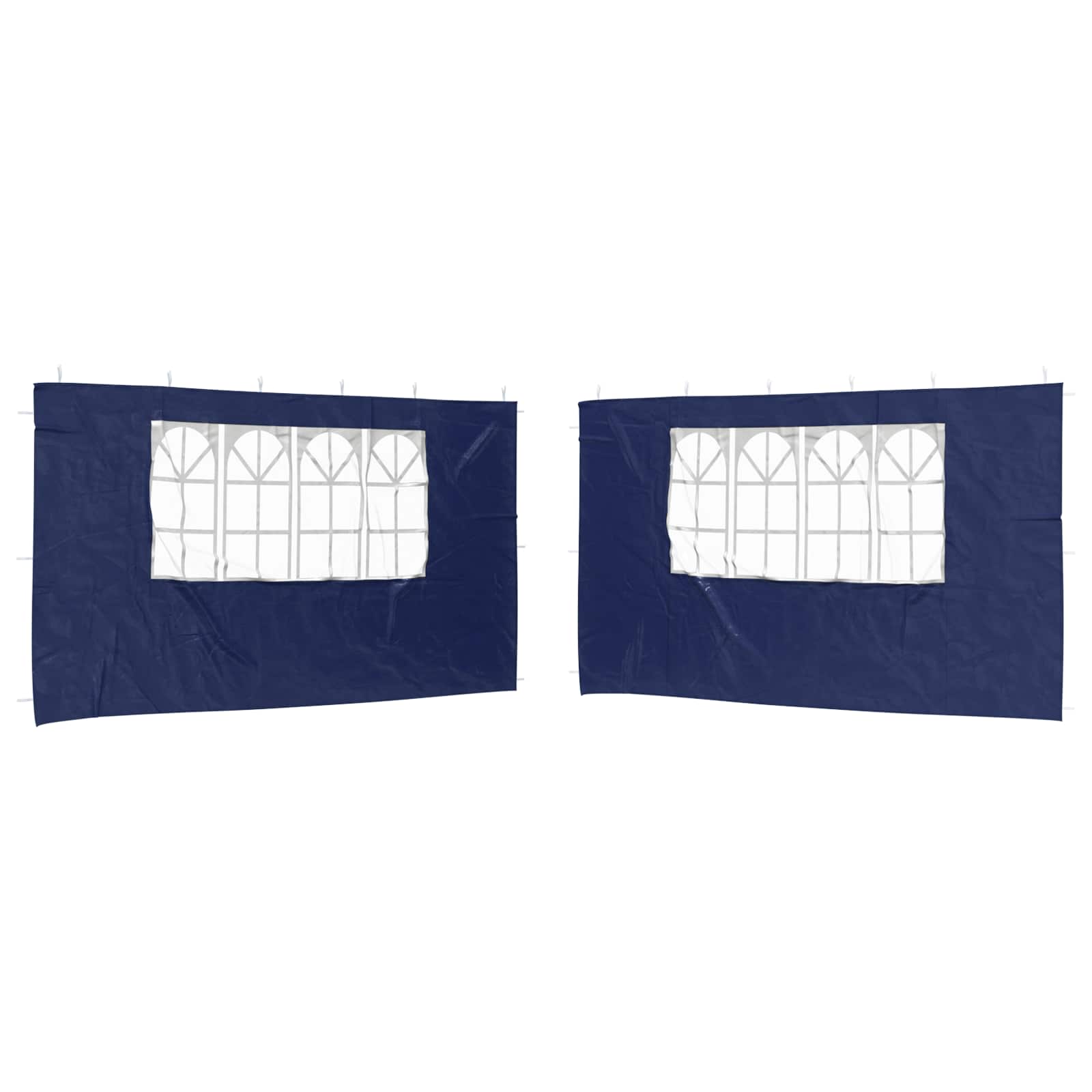 Šventinės palapinės šoninė siena 2 pcs 400 x 195 cm Mėlyna