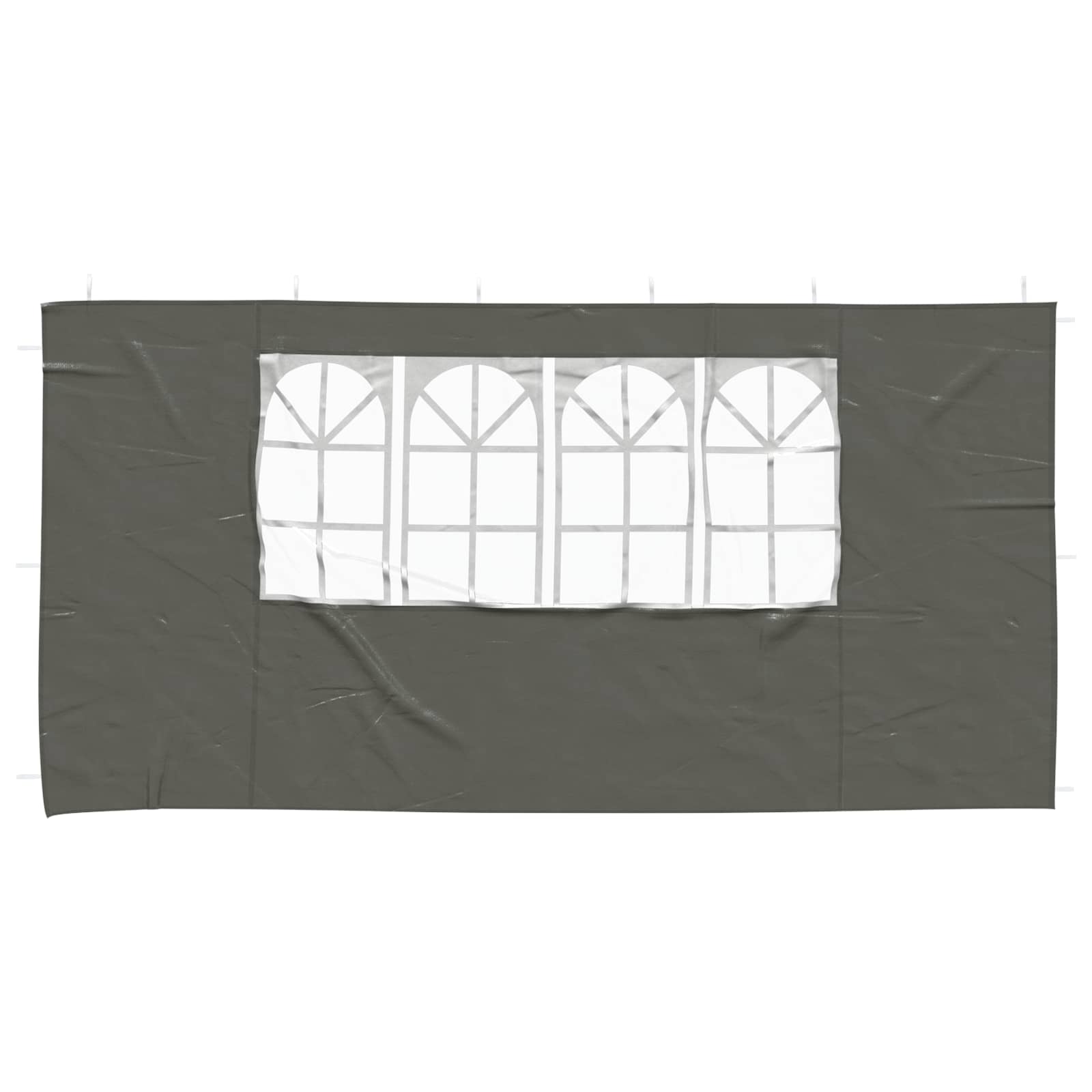 Šventinės palapinės šoninė siena 2 pcs 400 x 195 cm Antracito