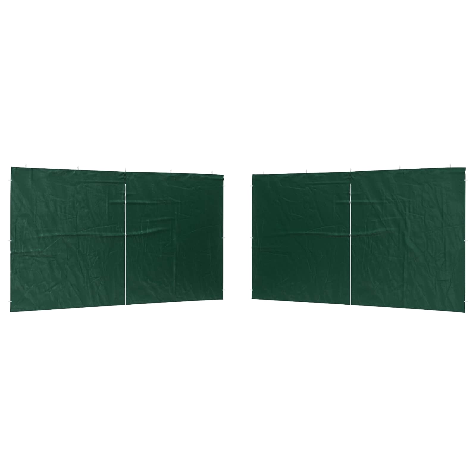 Šventinės palapinės šoninė siena 2 pcs Žalia 400 x 195 cm