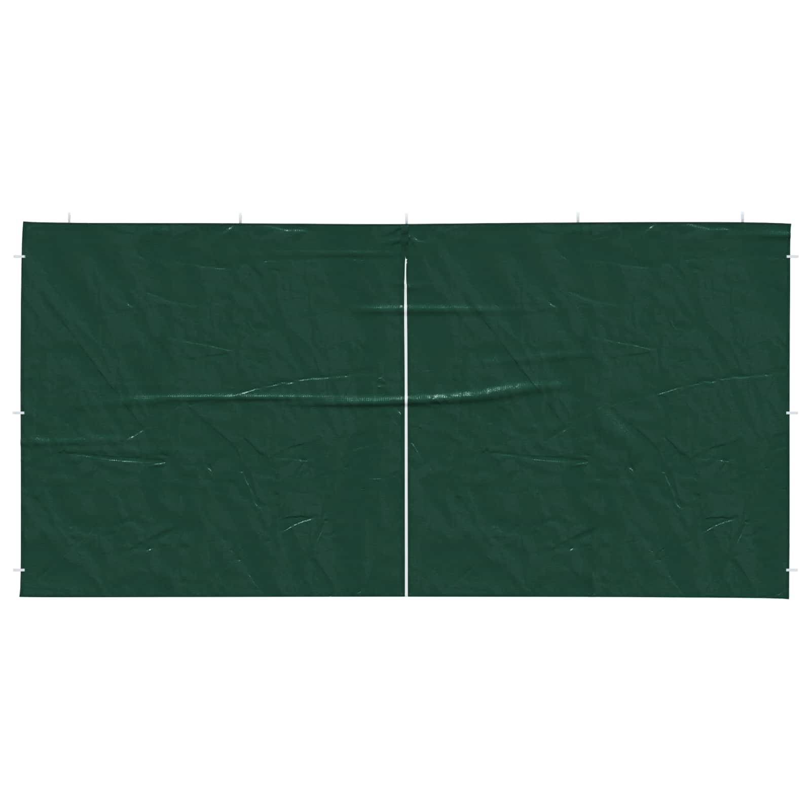 Šventinės palapinės šoninė siena 2 pcs Žalia 400 x 195 cm