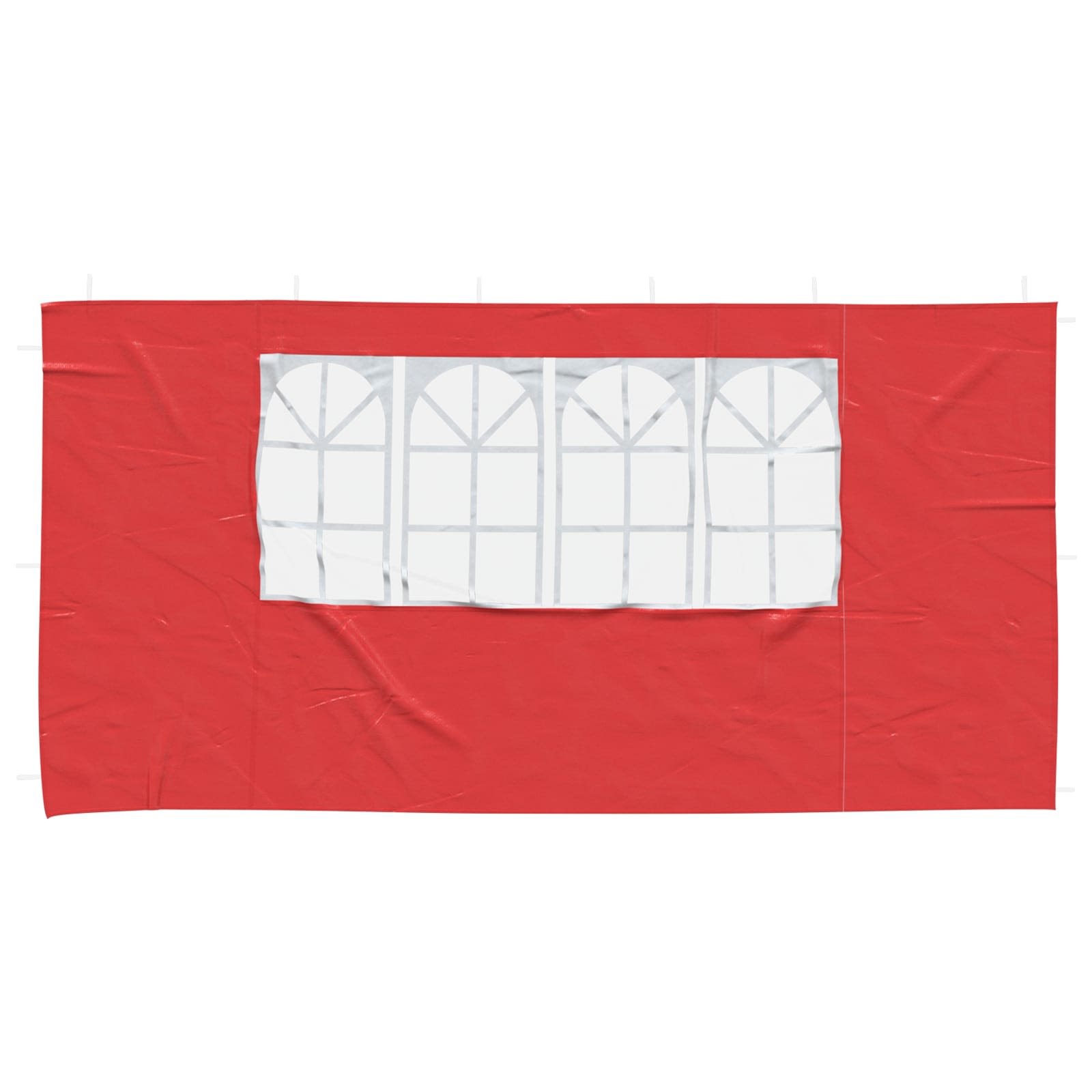 Šventinės palapinės šoninė siena 2 pcs 400 x 195 cm Raudona