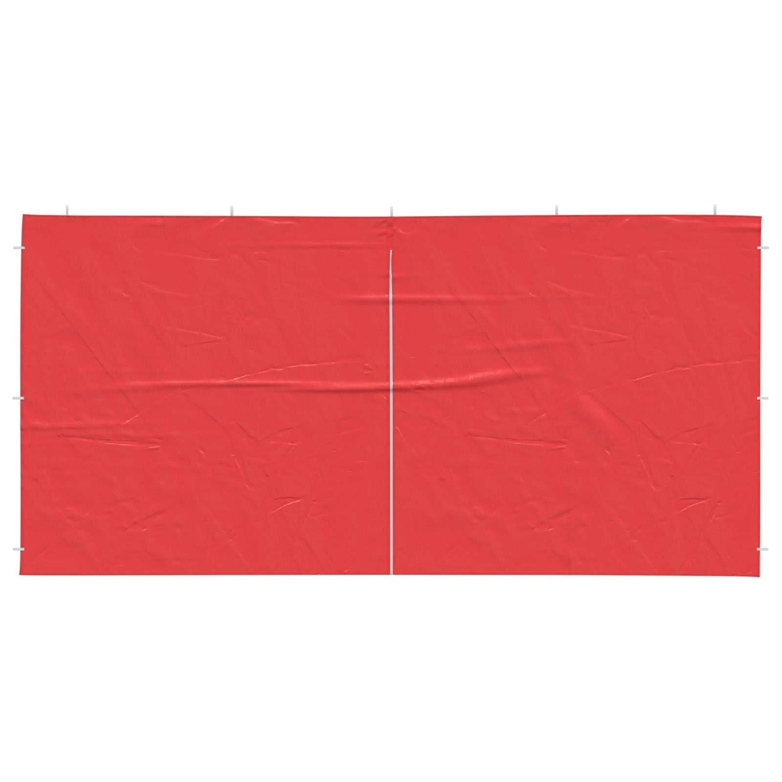 Šventinės palapinės šoninė siena 2 pcs Raudona 400 x 195 cm