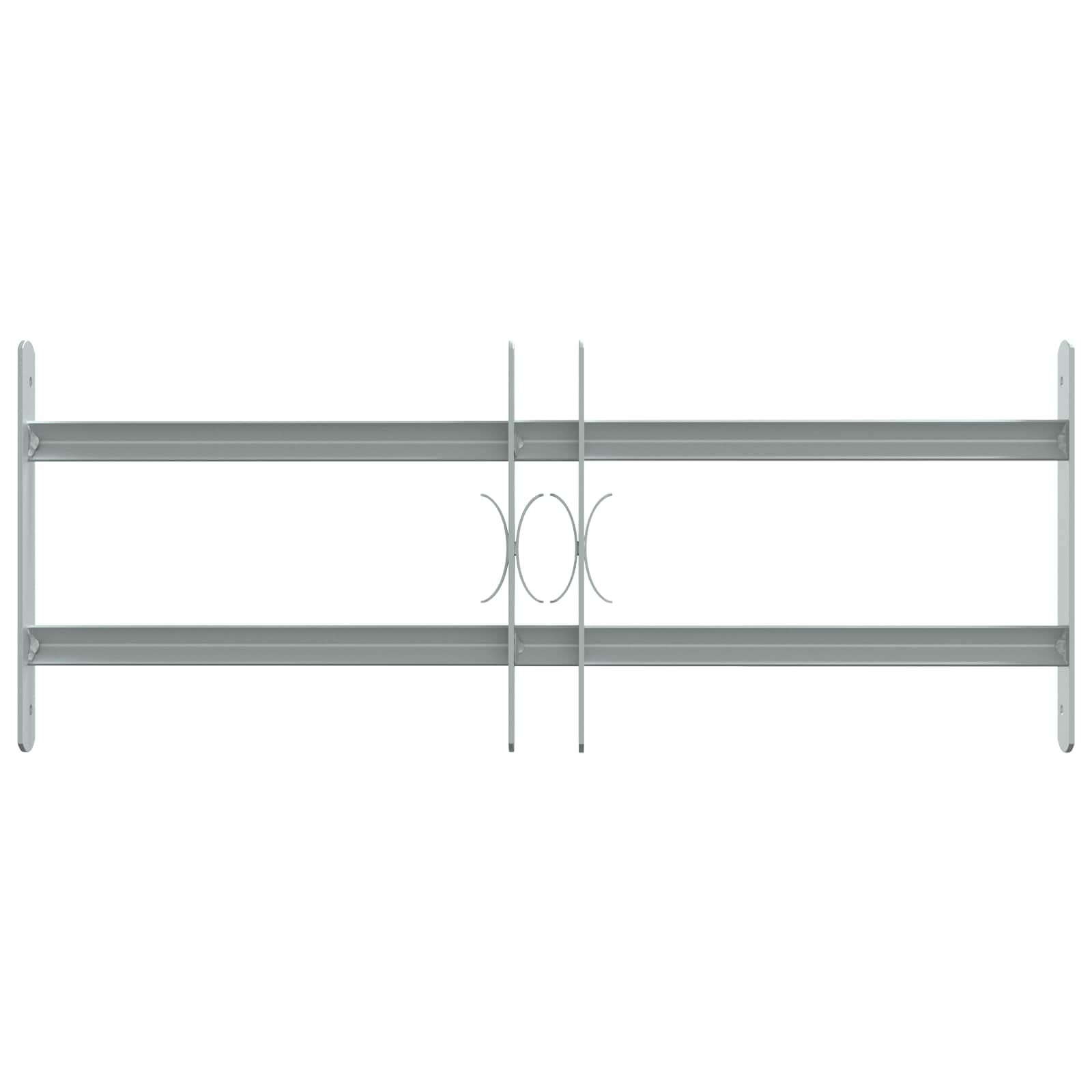 Langų saugos grotelės su 2 skersiniais 3 pcs 430-740 mm