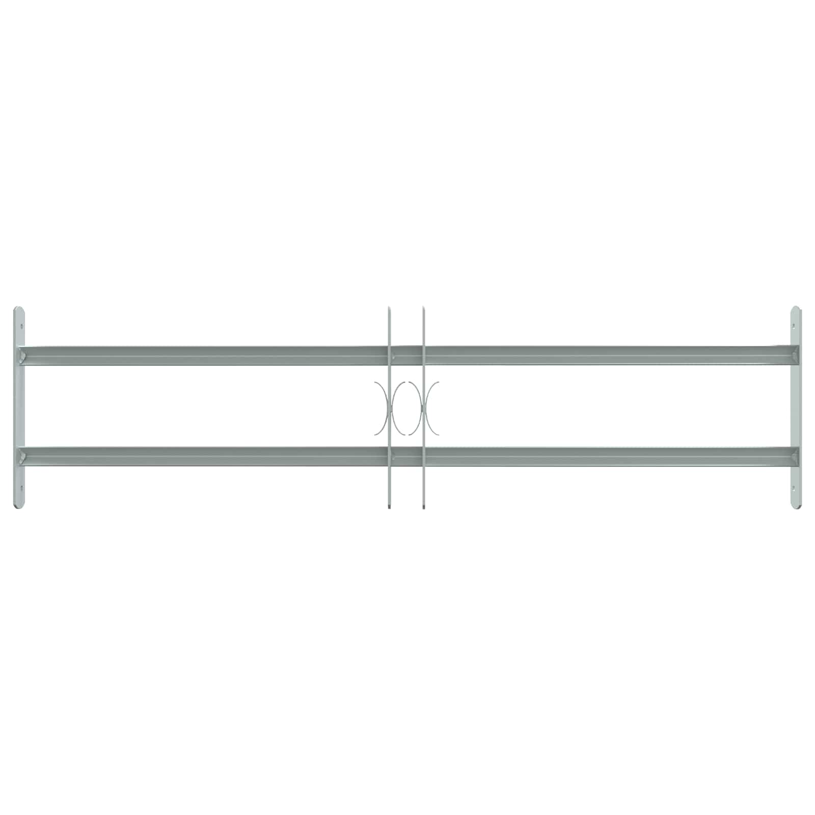 Langų saugos grotelės su 2 skersiniais 3 pcs 630-1140 mm
