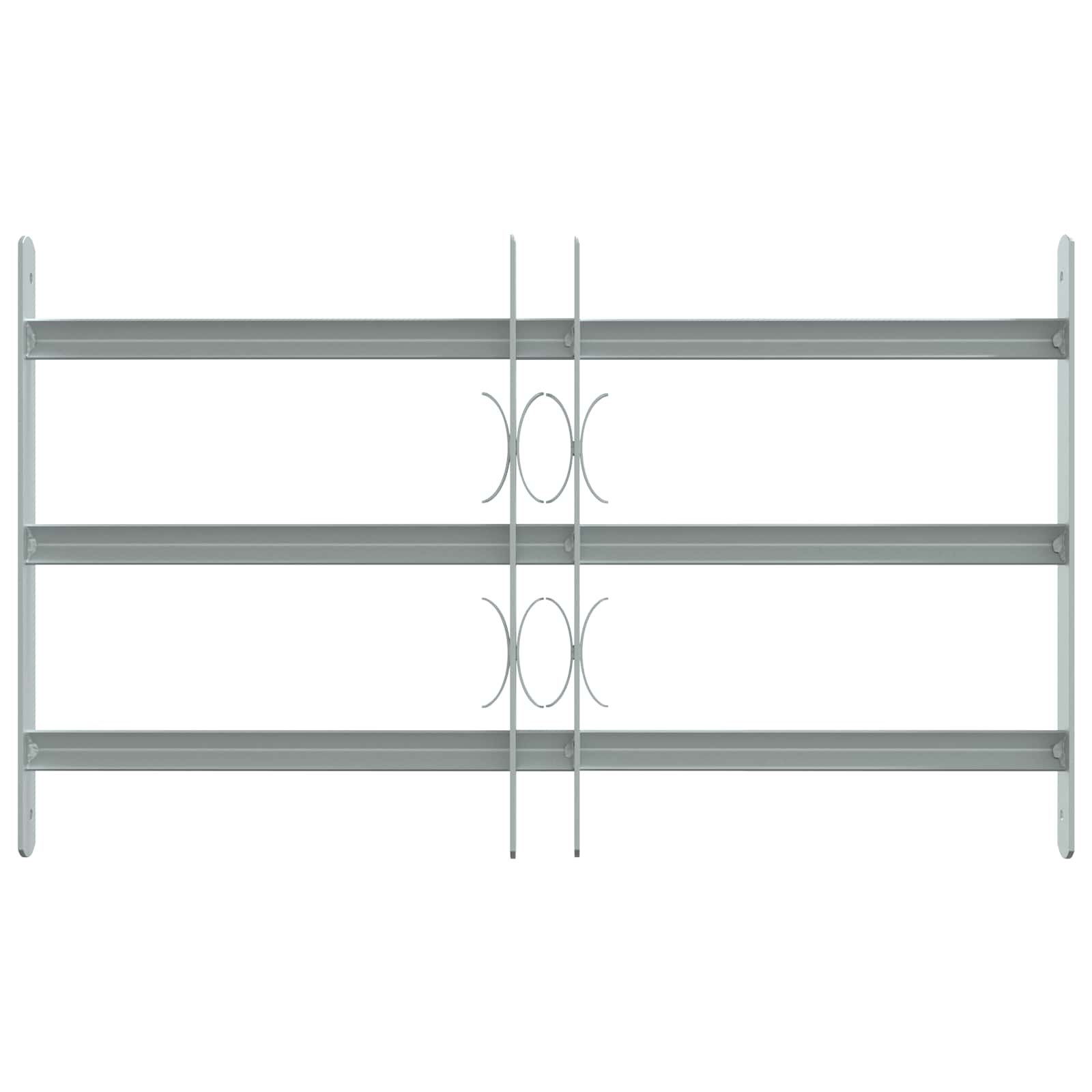 Langų saugos grotelės su 3 skersinėmis 3 pcs 430-740 mm