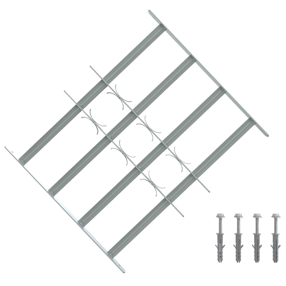 Saugumo grotelės langams su 4 kryžmėmis 3 pcs 430-740 mm