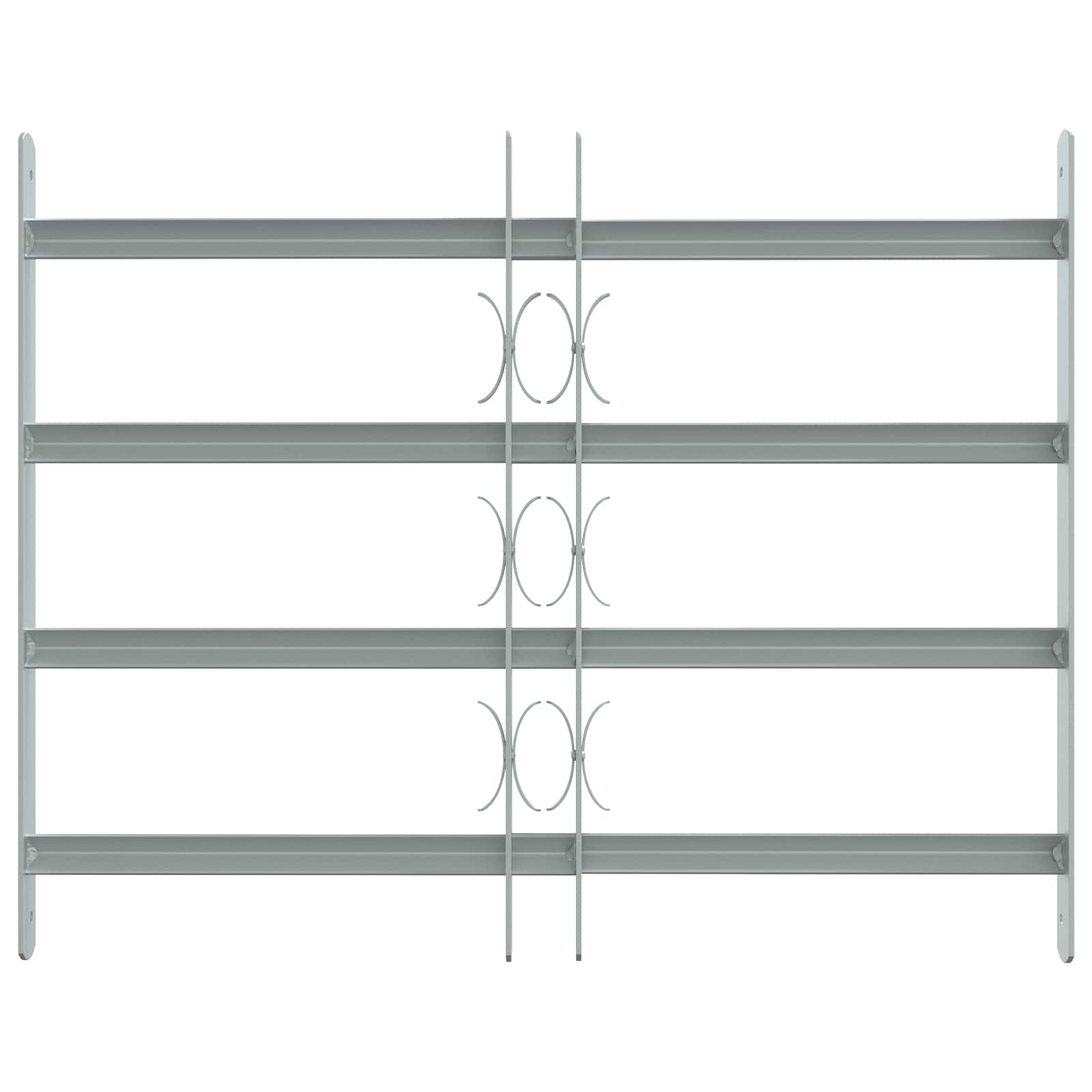 Saugumo grotelės langams su 4 kryžmėmis 3 pcs 430-740 mm