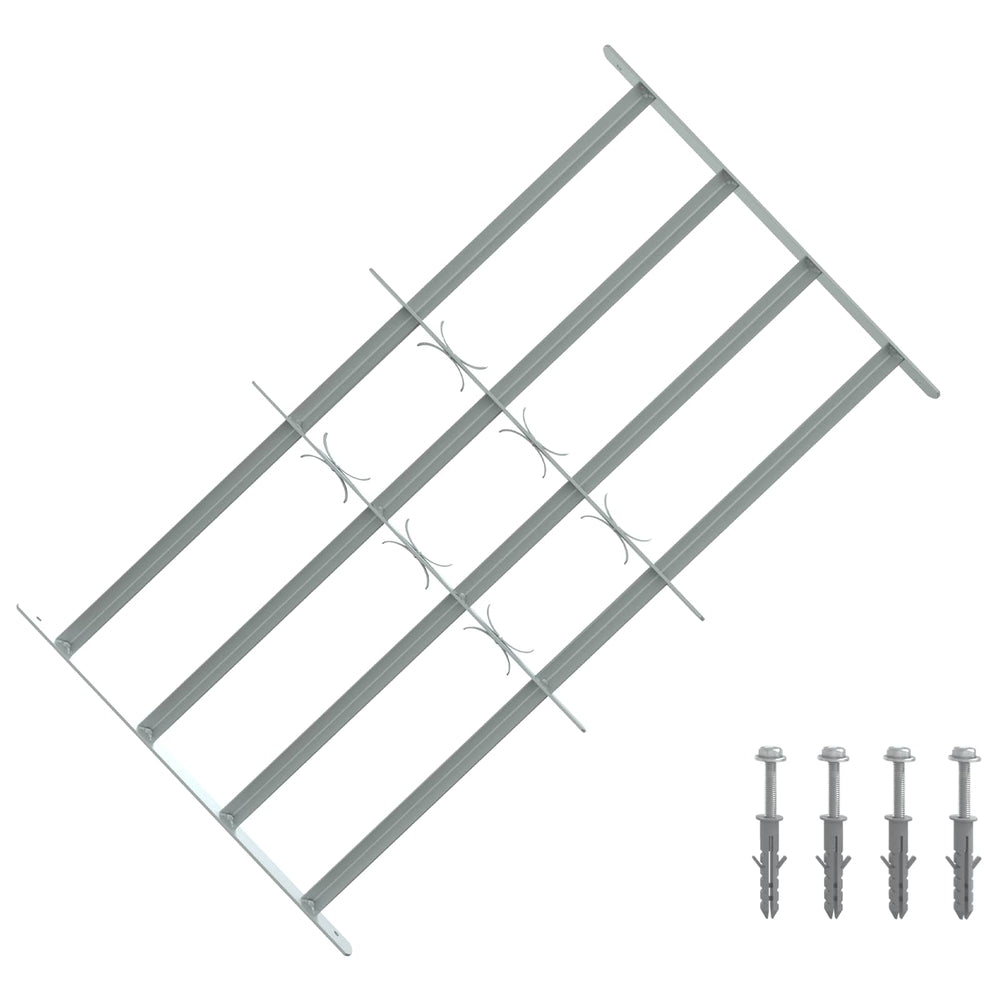 Saugumo grotelės langams su 4 kryžmėmis 3 pcs 630-1140 mm