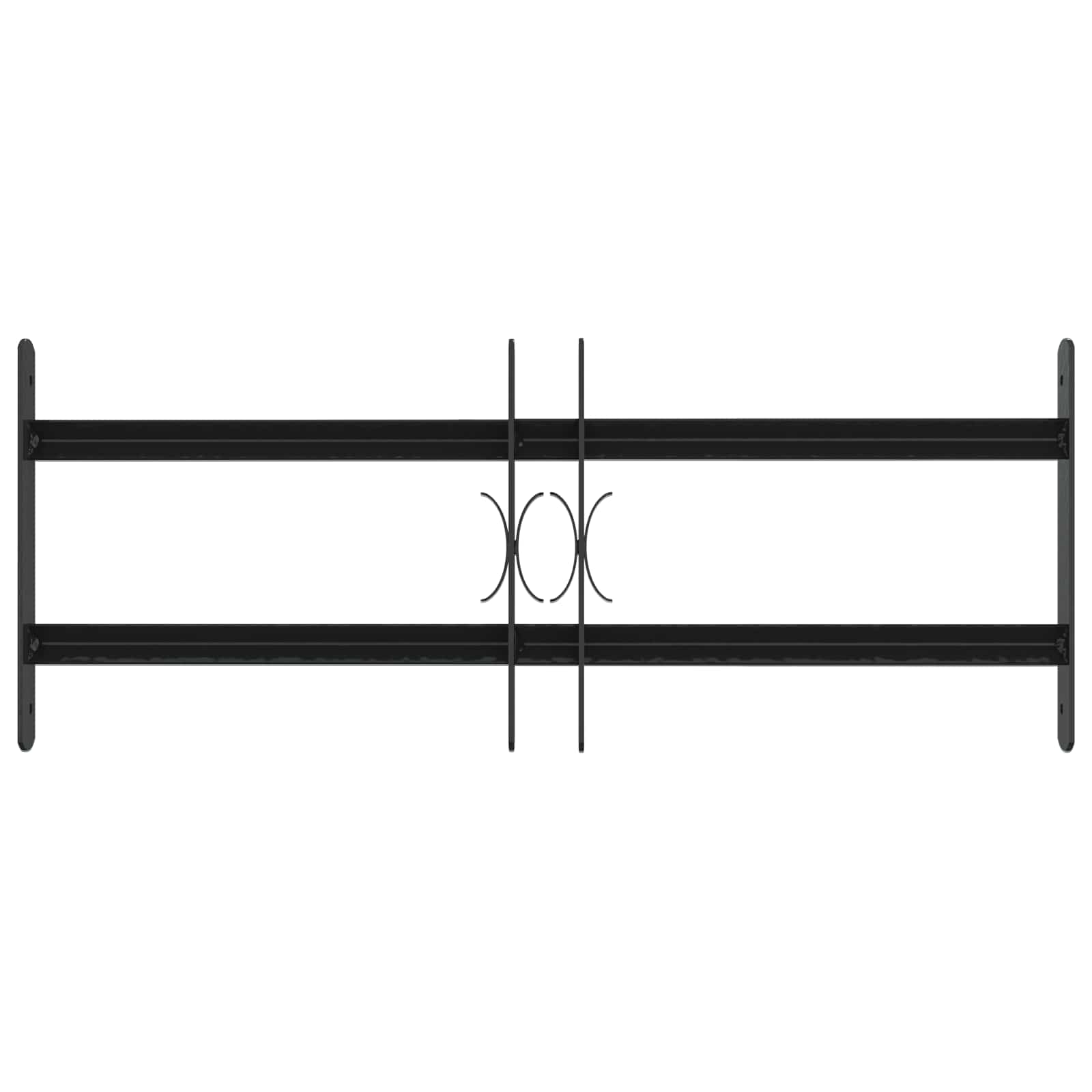 Langų saugos grotelės su 2 skersiniais 3 pcs 43-74 cm