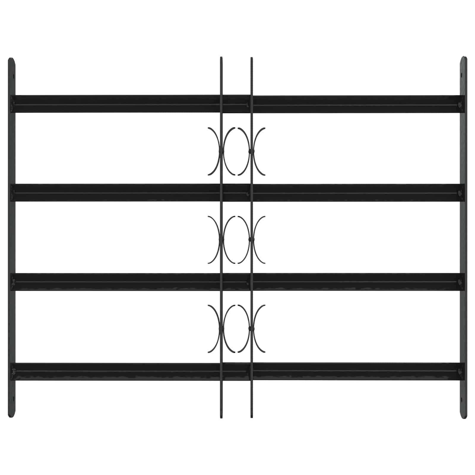 Saugumo grotelės langams su 4 kryžmėmis 3 pcs 43-74 cm