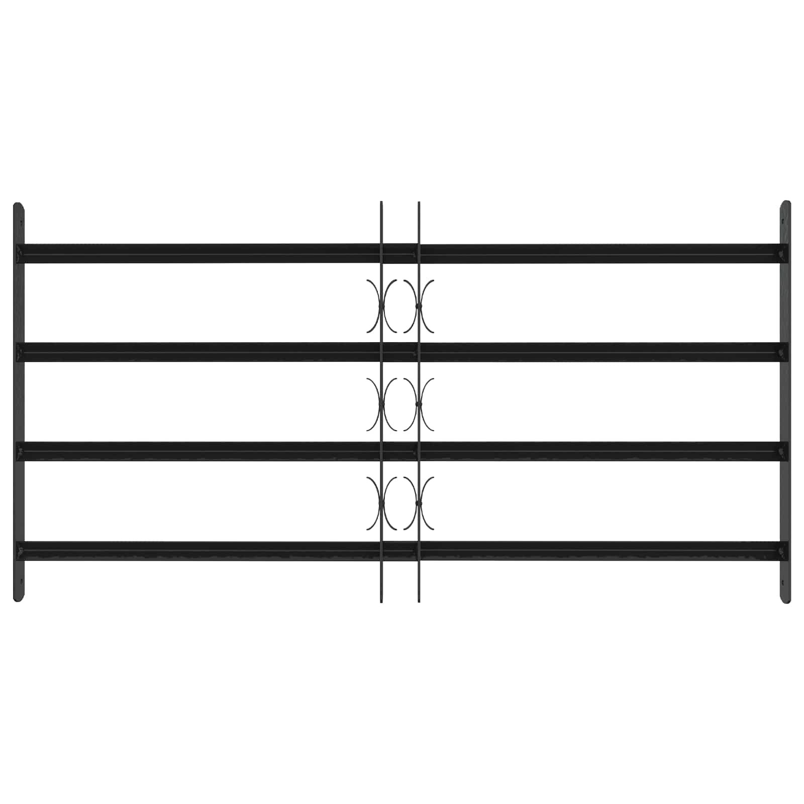 Saugumo grotelės langams su 4 kryžmėmis 3 pcs 63-114 cm