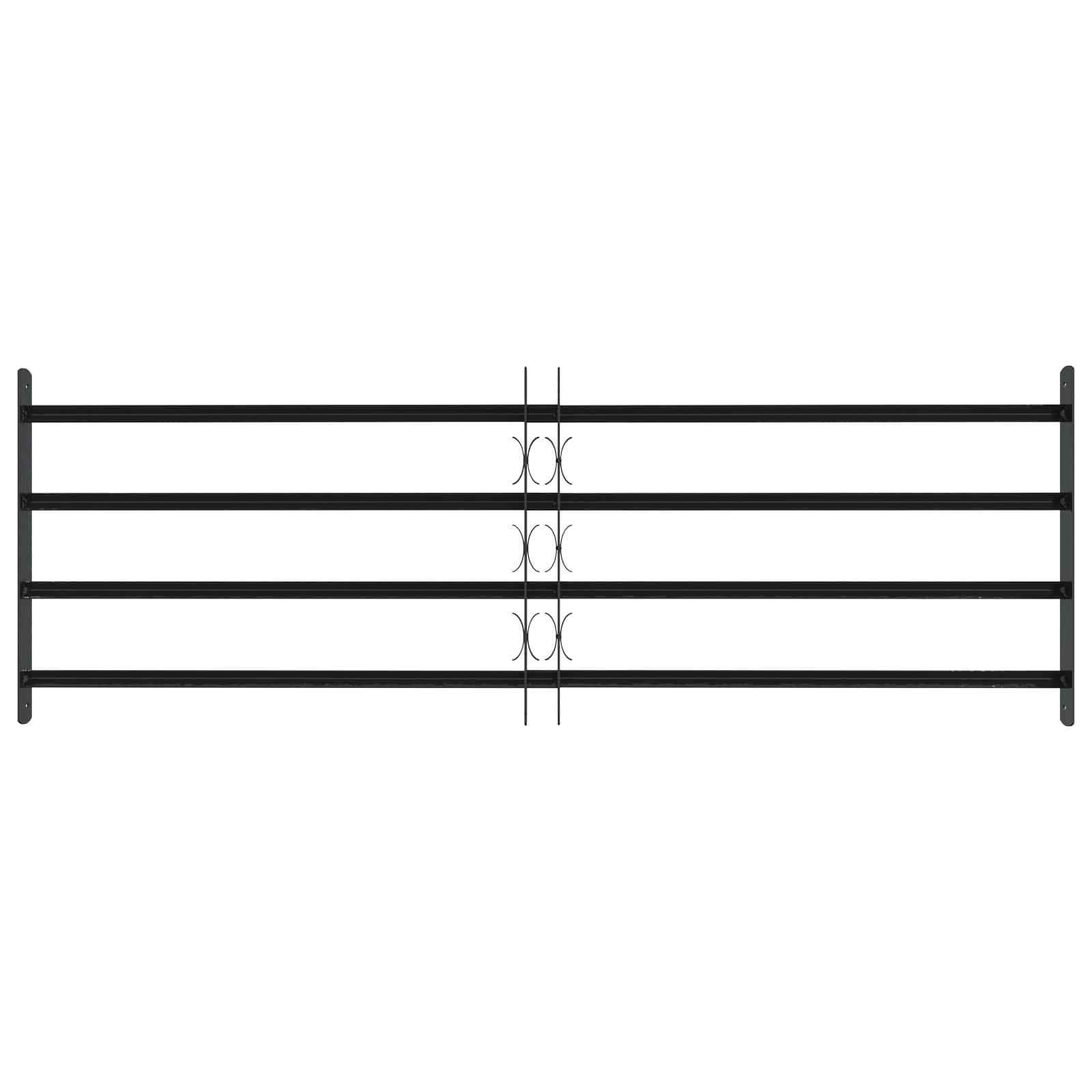 Saugumo grotelės langams su 4 kryžmėmis 3 pcs 93-174 cm