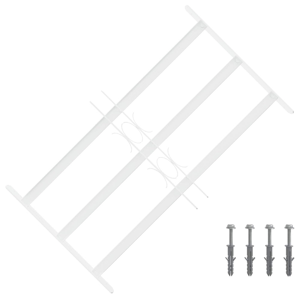 Langų saugos grotelės su 3 skersinėmis 43-74 cm