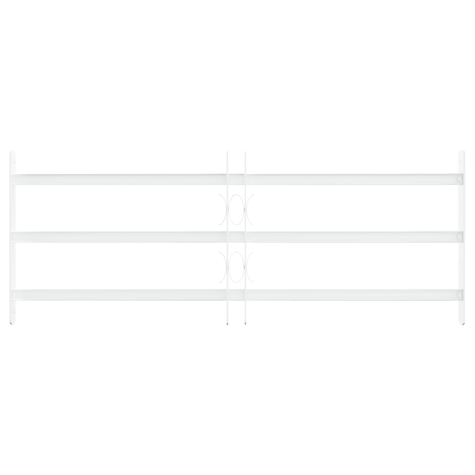 Langų saugos grotelės su 3 skersinėmis 63-114 cm