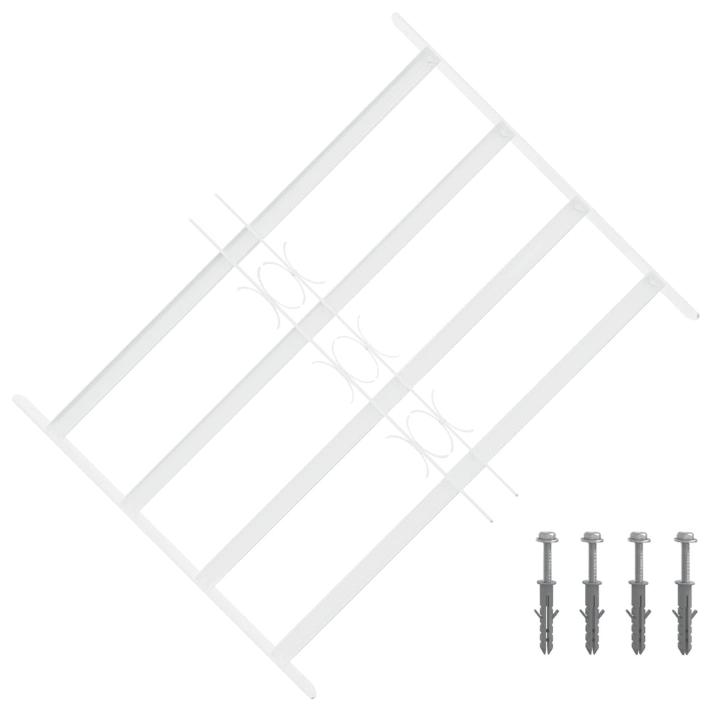 Saugumo grotelės langams su 4 kryžmėmis 43-74 cm