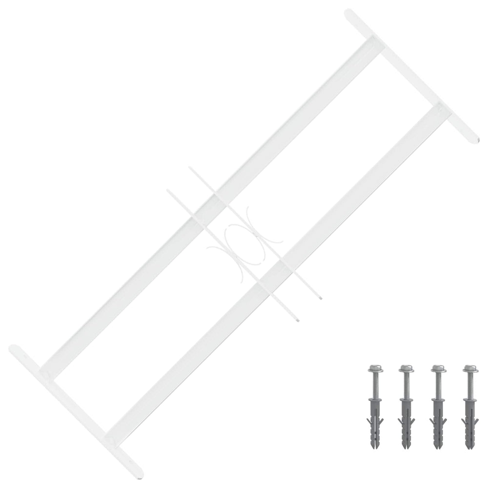 Langų saugos grotelės su 2 skersiniais 3 pcs 43-74 cm