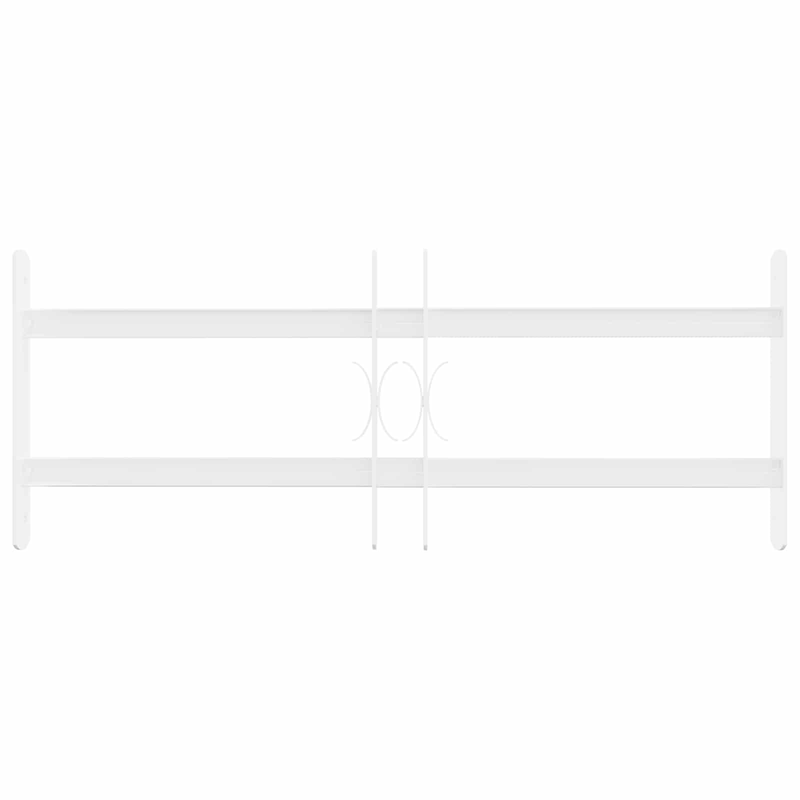 Langų saugos grotelės su 2 skersiniais 3 pcs 43-74 cm