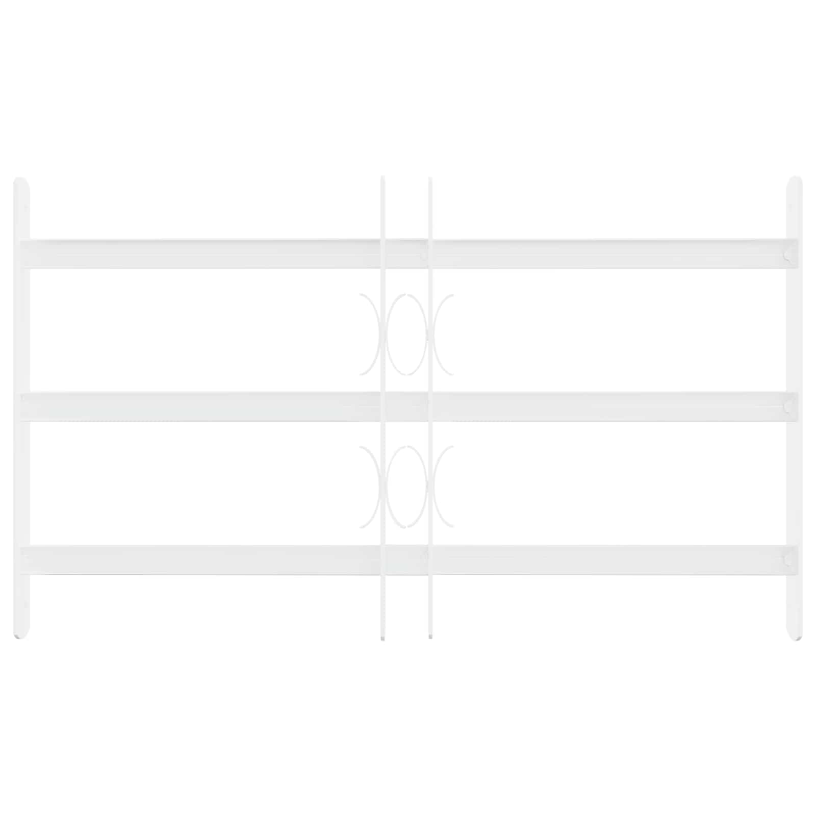 Langų saugos grotelės su 3 skersinėmis 3 pcs 43-74 cm