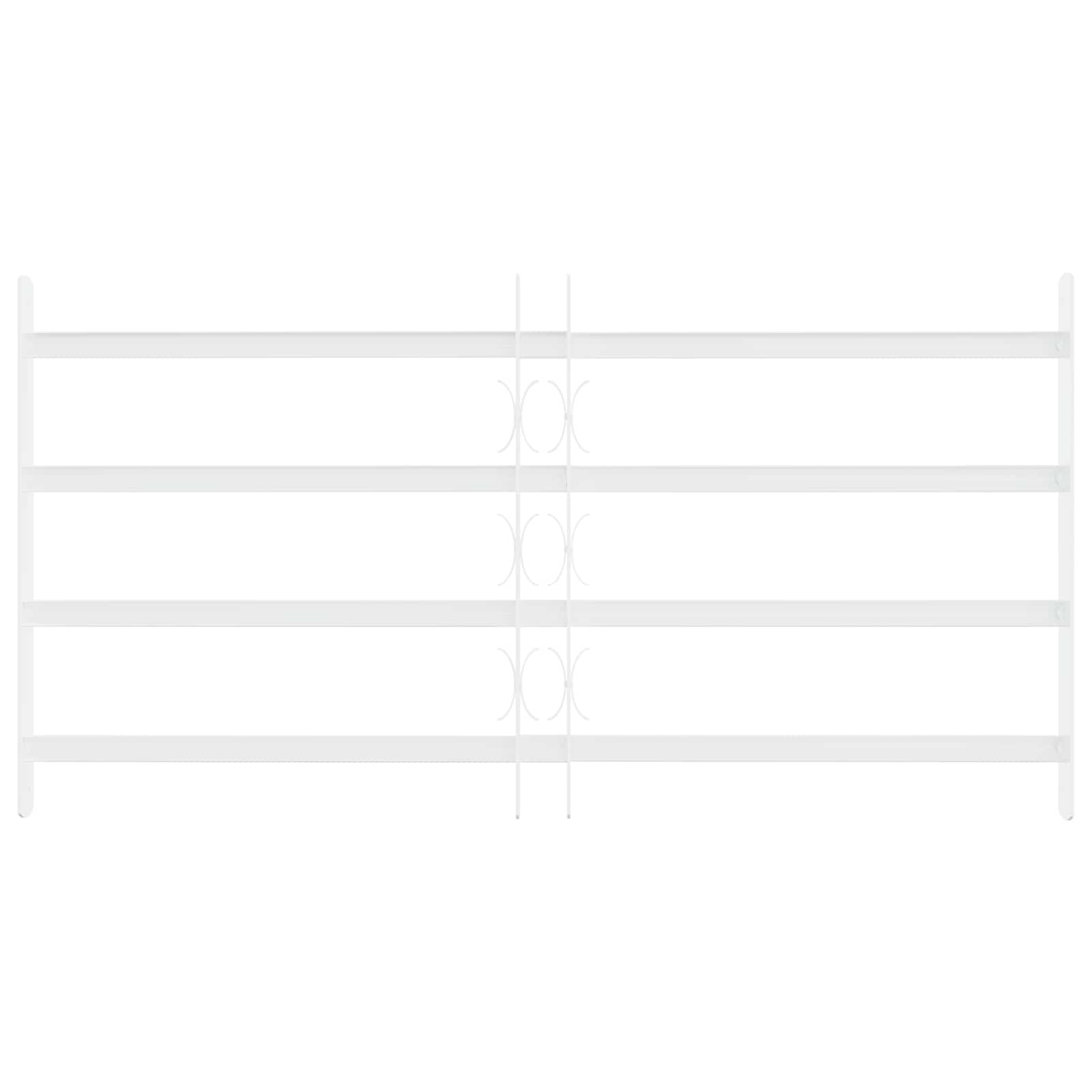 Saugumo grotelės langams su 4 kryžmėmis 3 pcs 63-114 cm