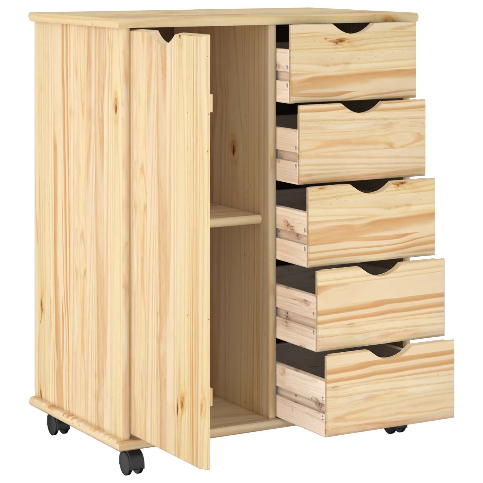 Ratuotas kabinetas Ruda 63,5 x 39 x 79 cm Kietas pušies medis