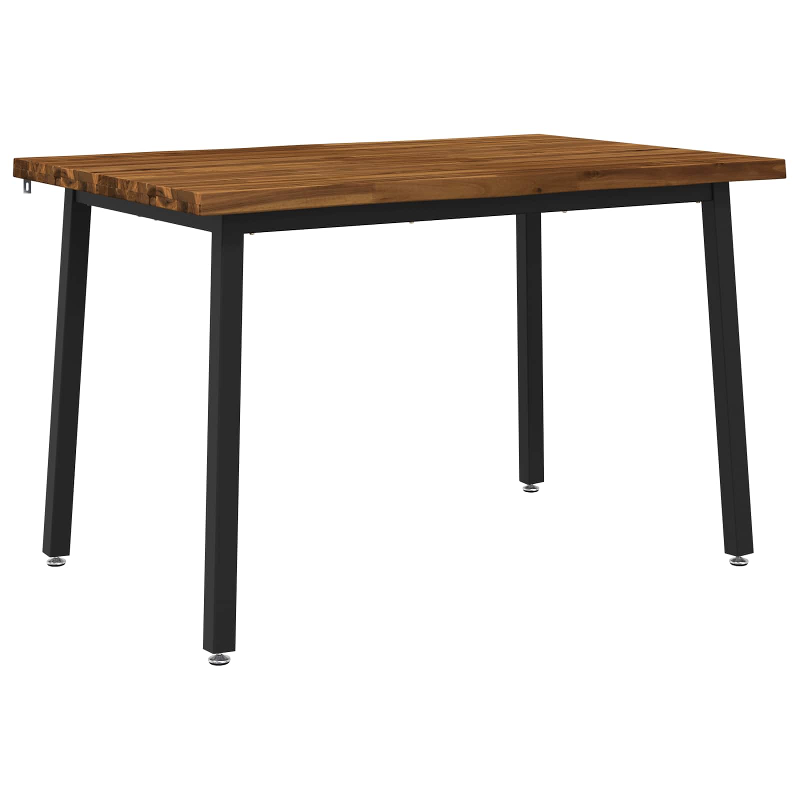 110 x 55 x 75 cm Kietos akacijos mediena Natūrali ir juoda