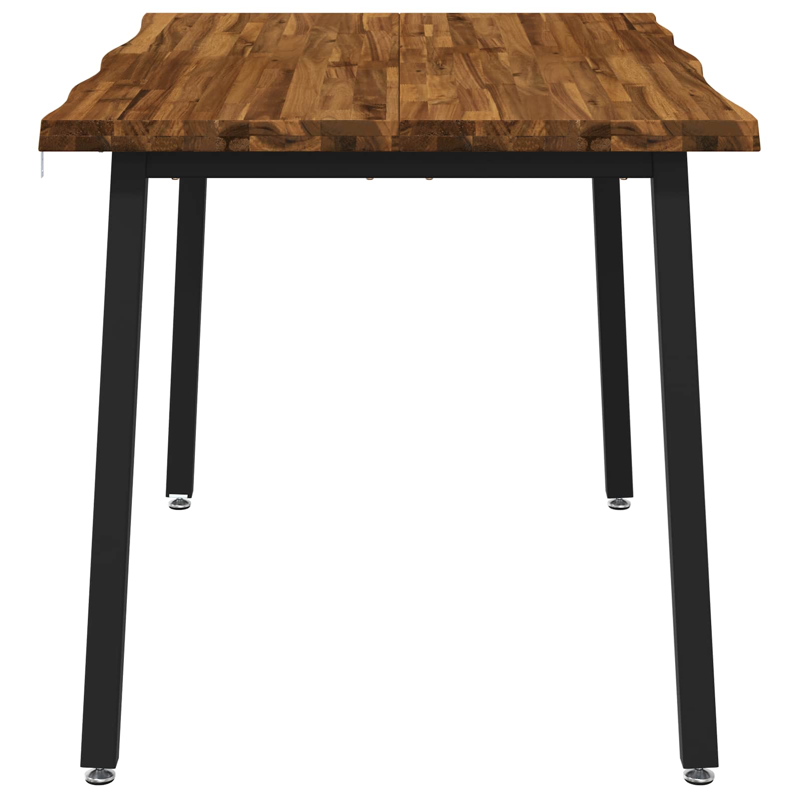110 x 55 x 75 cm Kietos akacijos mediena Natūrali ir juoda