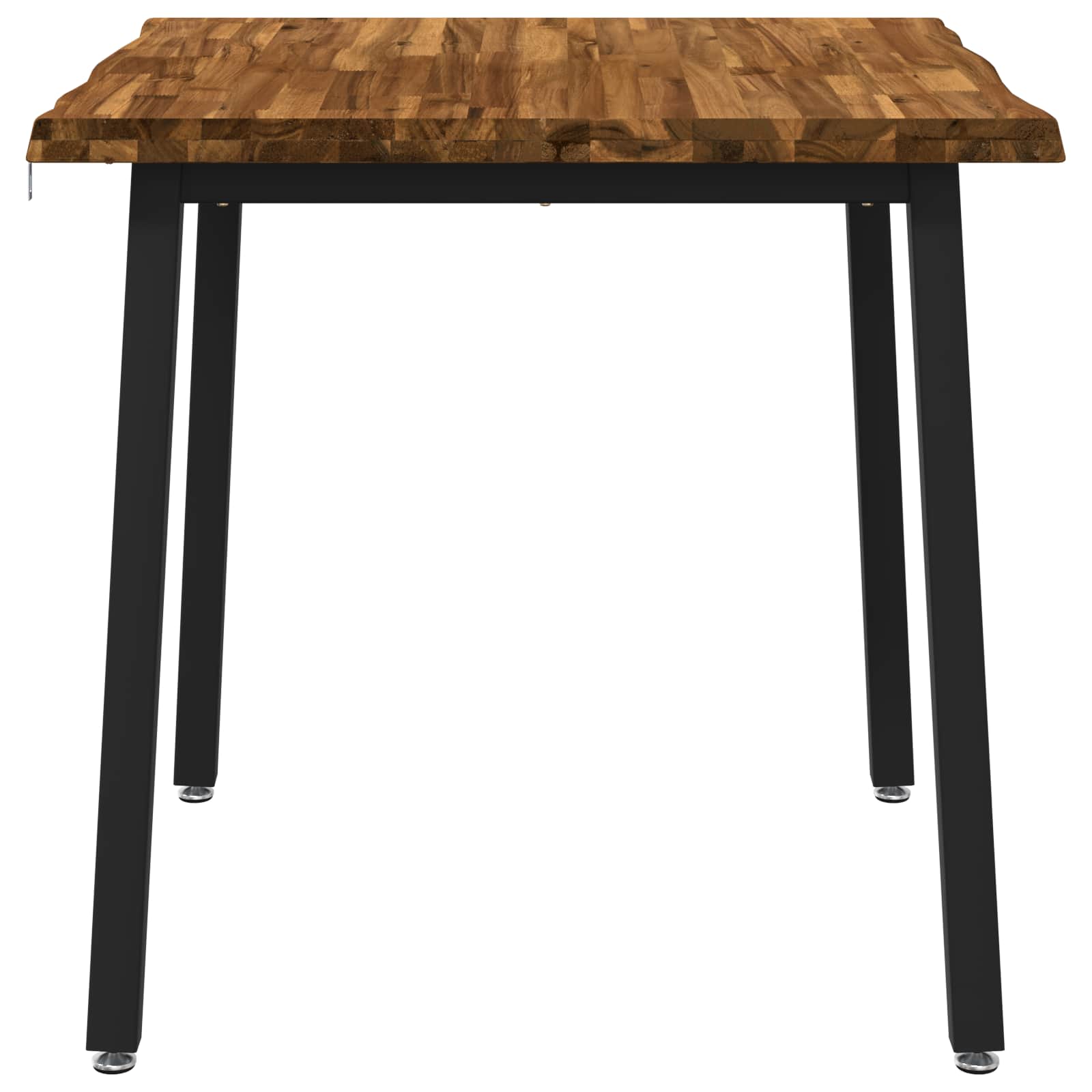 70 x 70 x 75 cm Kietos akacijos mediena Natūrali ir juoda