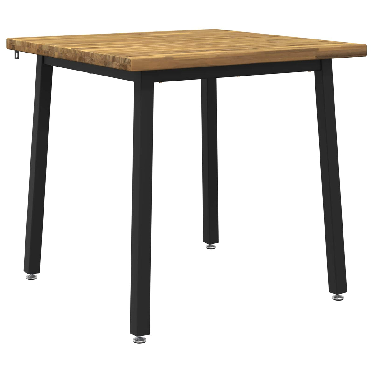 60 x 55 x 75 cm Kietos akacijos mediena Balta ir juoda