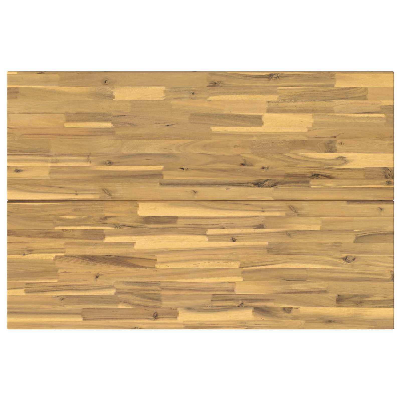 120 x 70 x 75 cm Kietos akacijos mediena Balta Stačiakampio