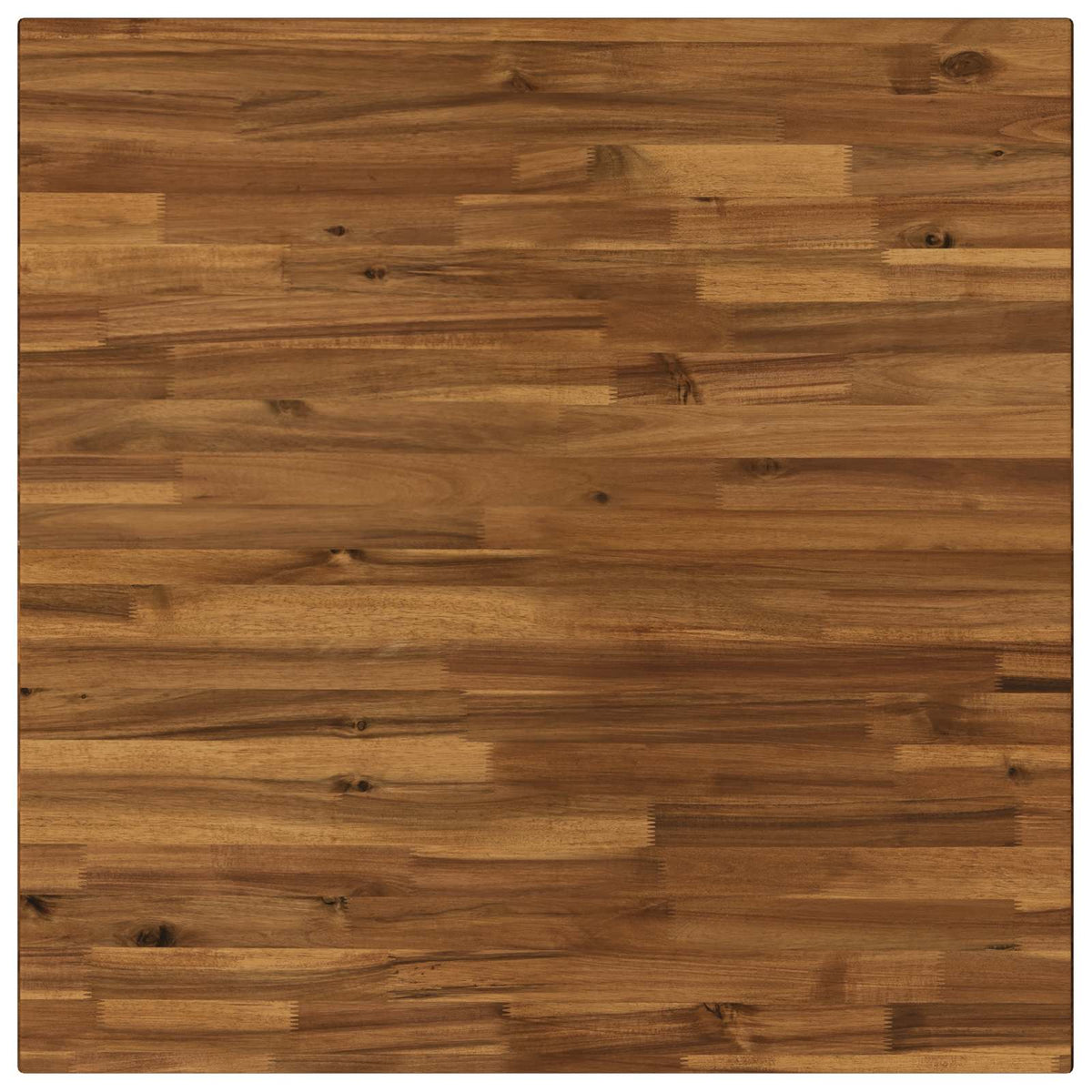 70 x 70 x 75 cm Kietos akacijos mediena Natūrali ir juoda