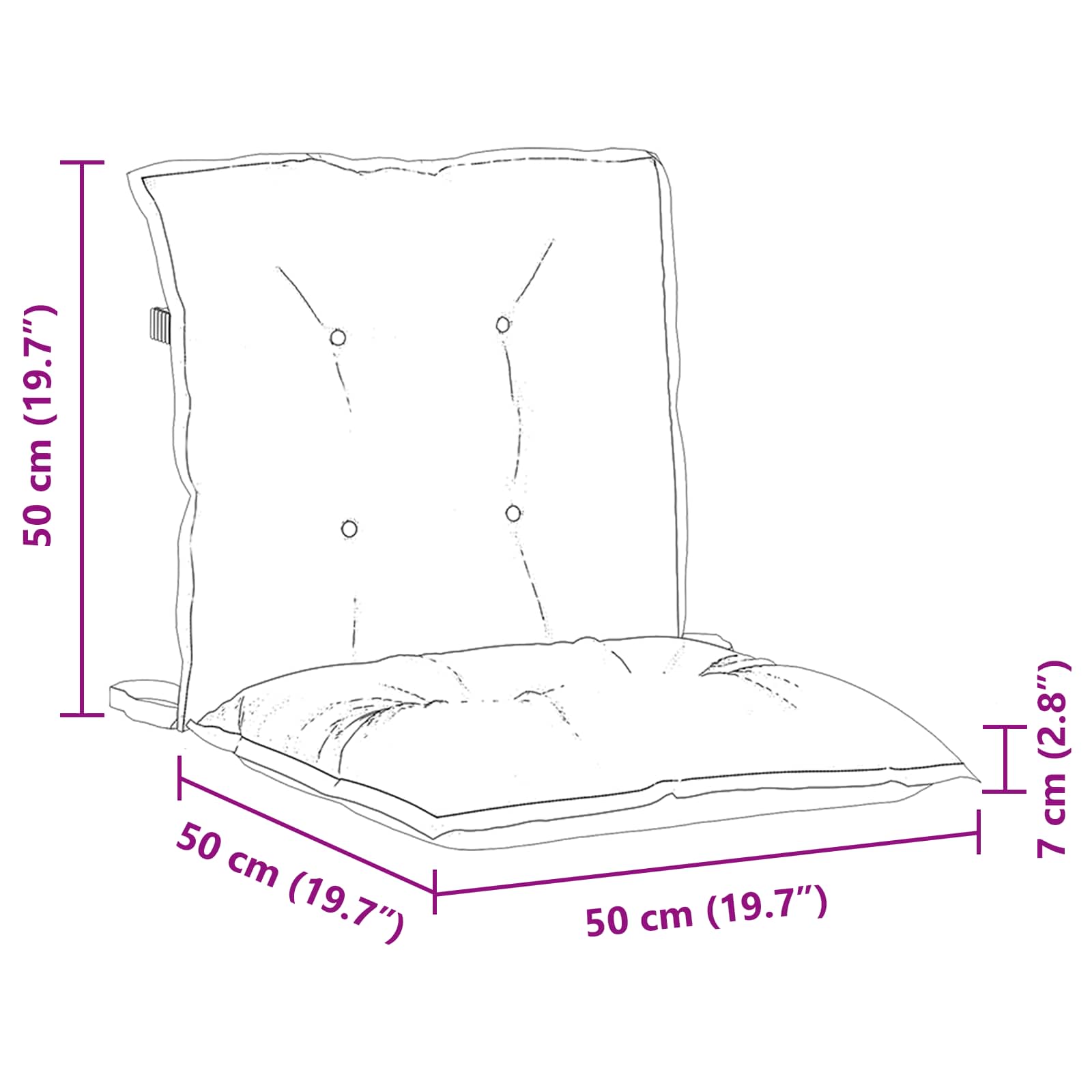 Lauko pagalvė 2 pcs Išskirtinis lapų raštas 100 x 50 x 7 cm