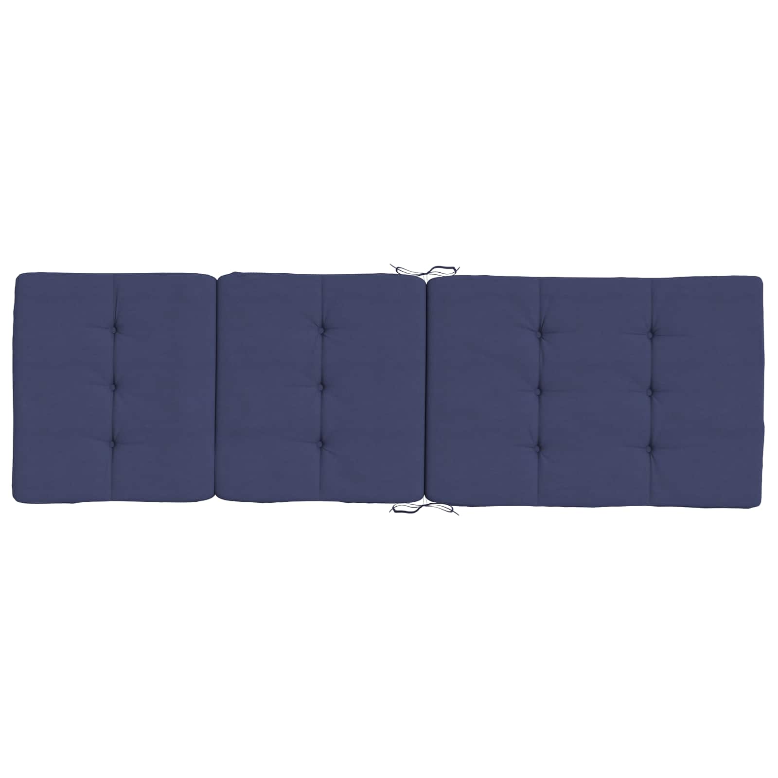 Lauko pagalvė 2 pcs Jūrinė mėlyna 180 x 55 x 7 cm Audinys