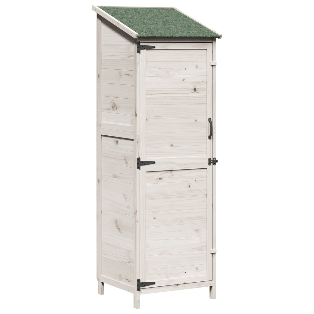 Sodo Sandėlys Balta 59,5 x 56 x 176,5 cm Apdirbta mediena