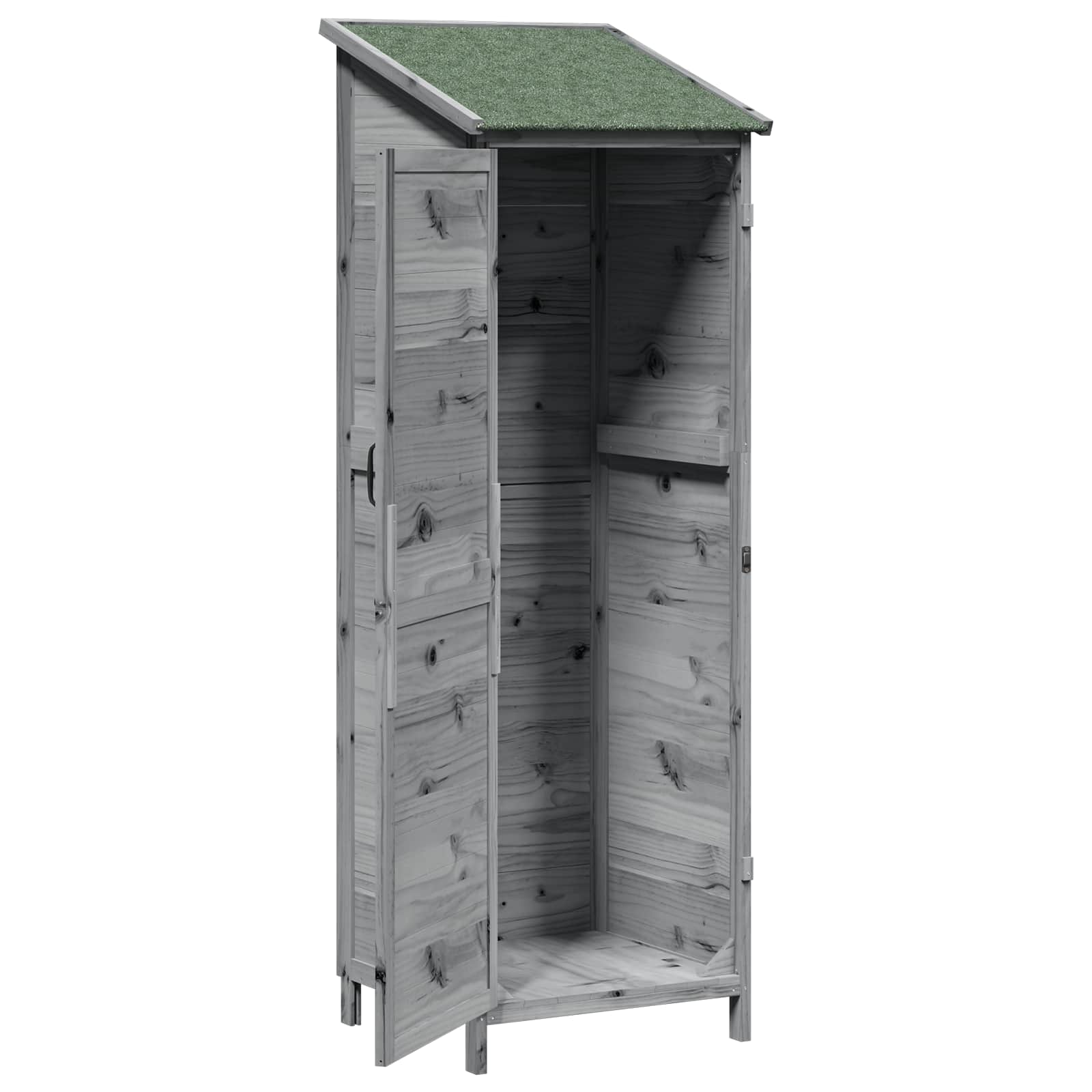 Sodo Sandėlys Pilka 59,5 x 56 x 176,5 cm Apdirbta mediena