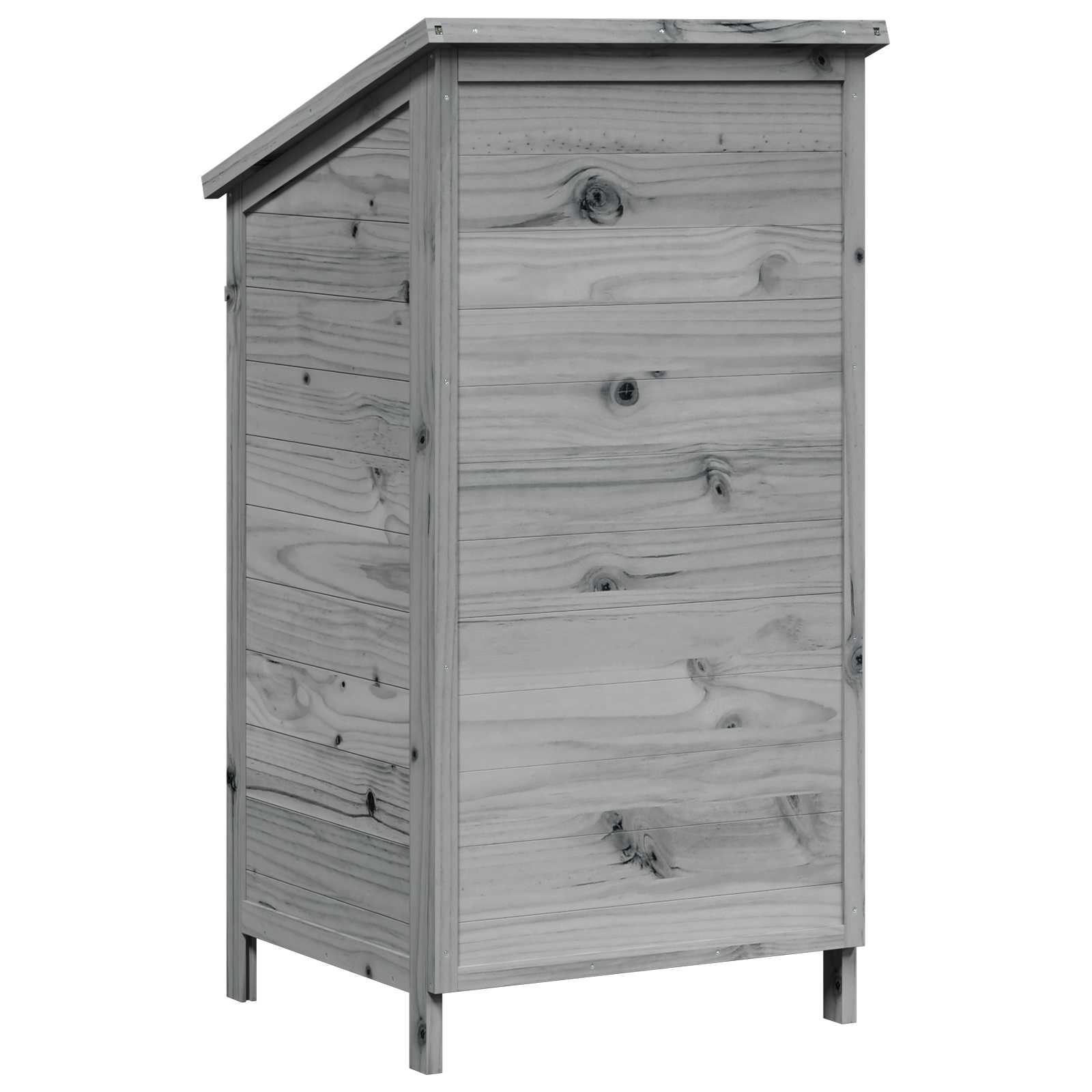 Sodo Sandėlys Pilka 59 x 56 x 113,5 cm Kietasis pušinis medis