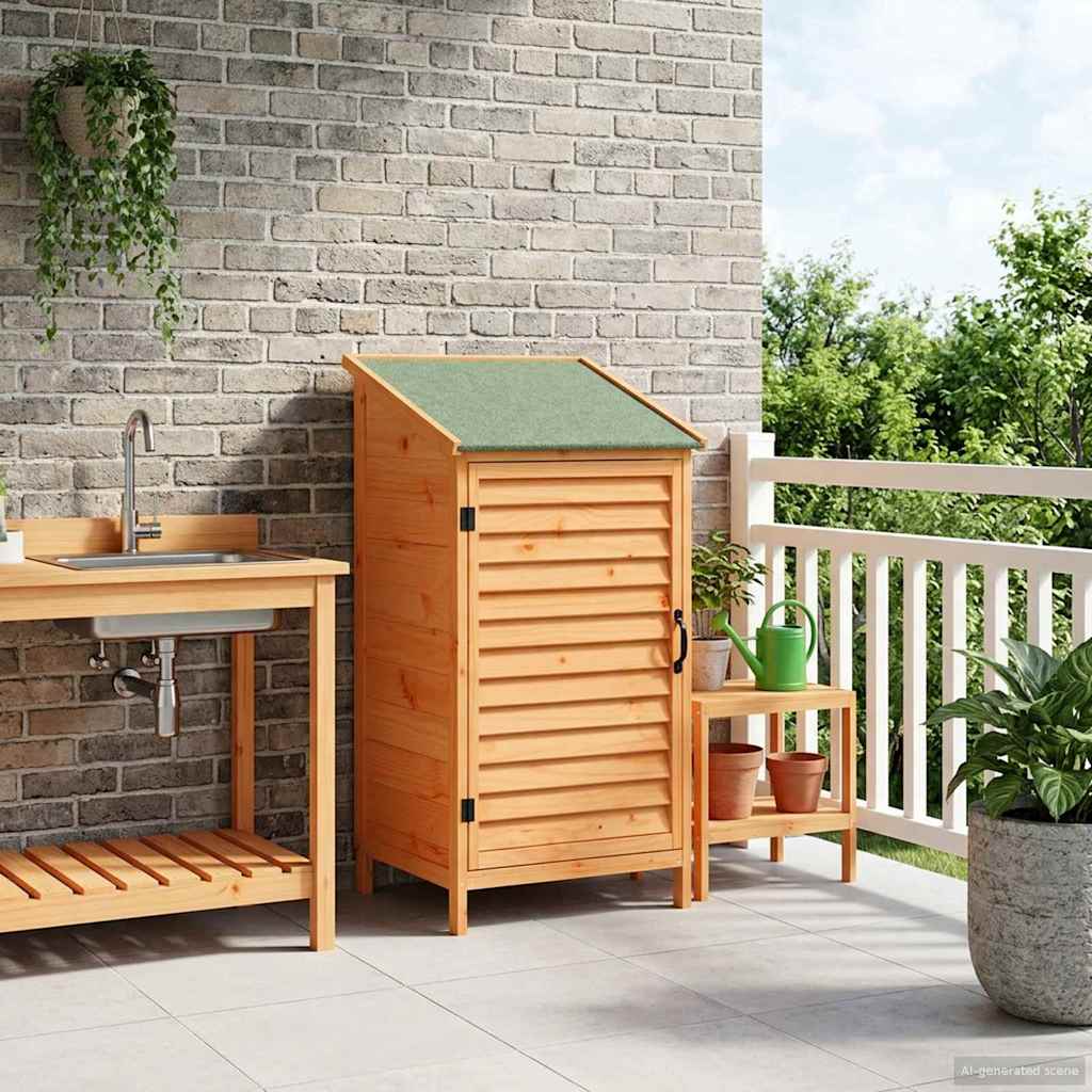 Sodo Sandėlys Ruda 59 x 56 x 113,5 cm Kietasis pušinis medis
