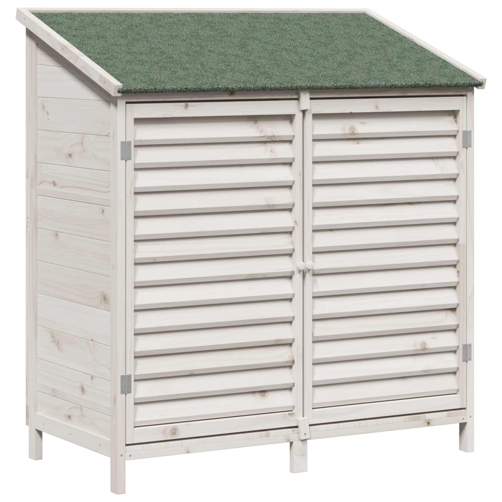 Sodo Sandėlys Balta 106 x 56 x 113,5 cm Kietasis pušinis medis
