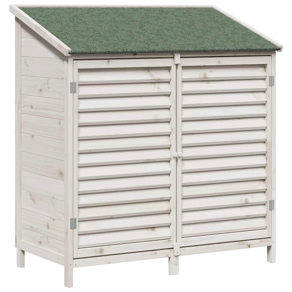 Sodo Sandėlys Balta 106 x 56 x 113,5 cm Kietasis pušinis medis
