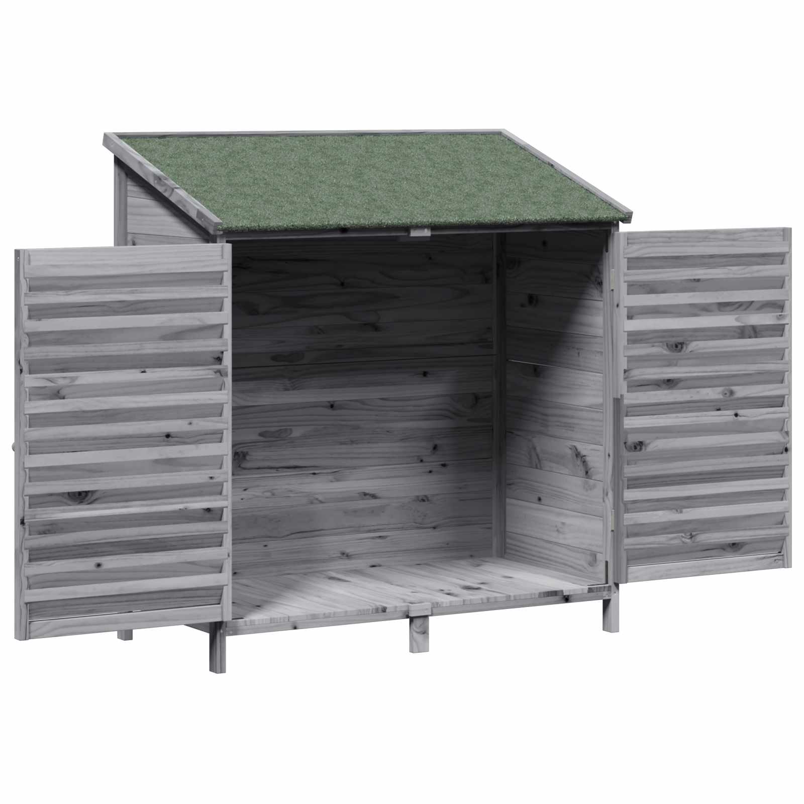 Sodo Sandėlys Pilka 106 x 56 x 113,5 cm Kietasis pušinis medis
